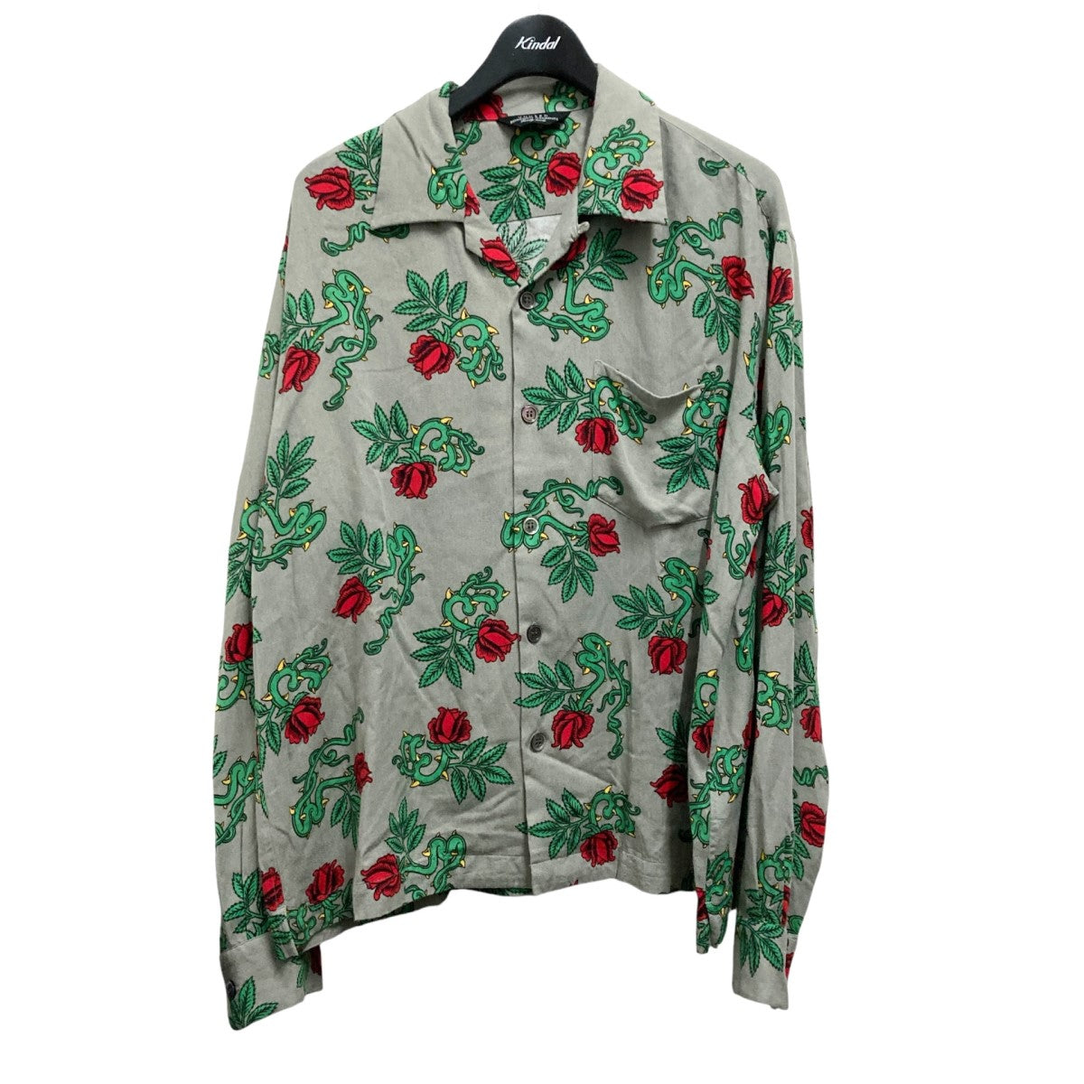 UNUSED アロハシャツ　rose pattern アンユーズド UNUSED,アンユーズド