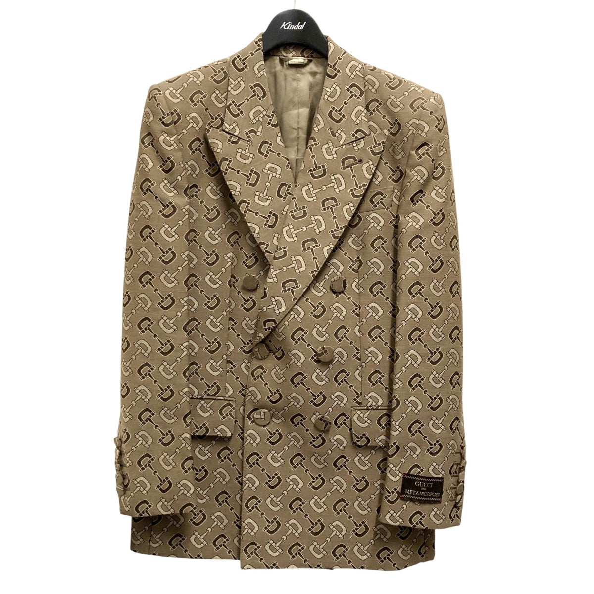 GUCCI MAXI CLAMP PATTERN COTTON JACKET総柄ジャケット705284 古着・中古-1枚目のアイテム画像