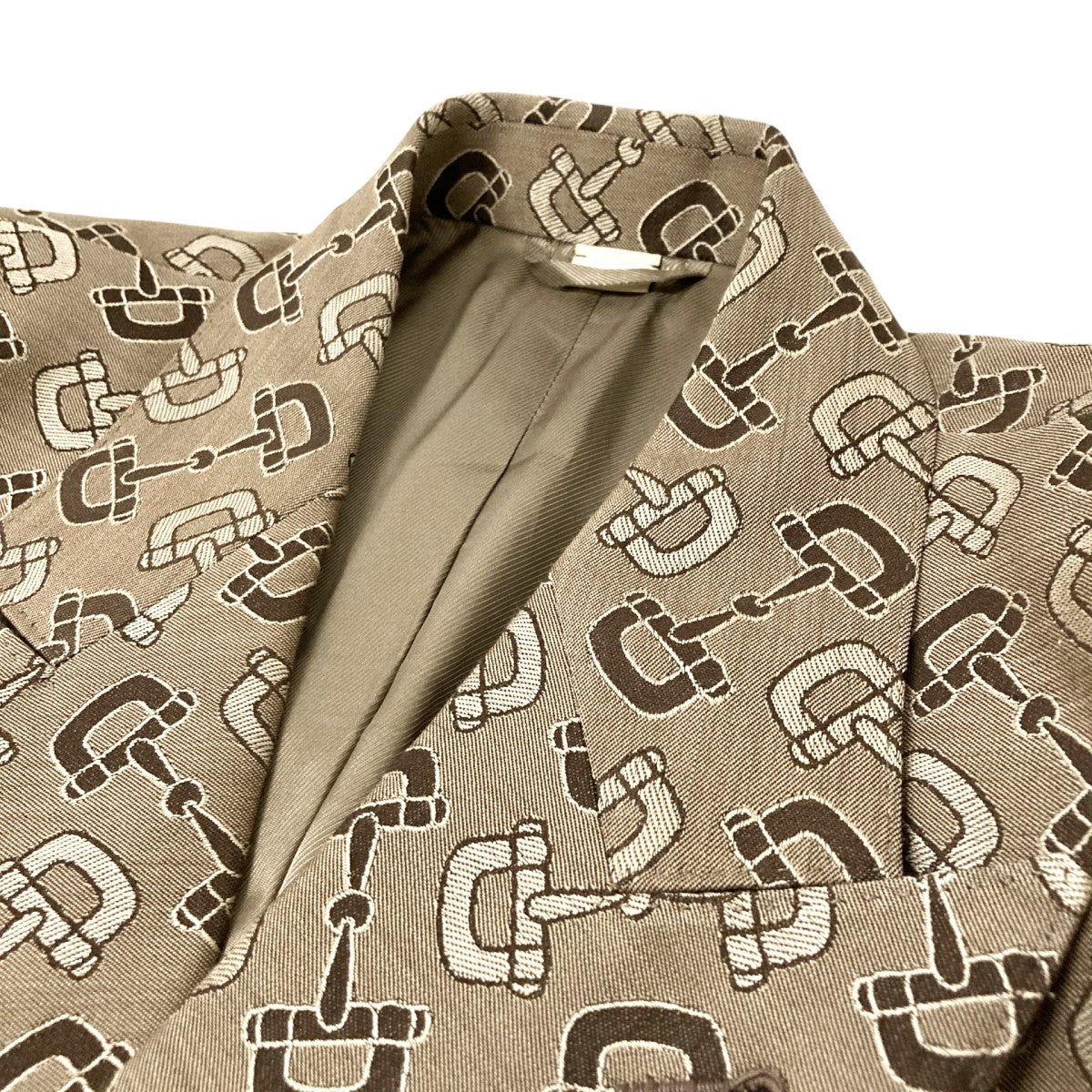 GUCCI MAXI CLAMP PATTERN COTTON JACKET総柄ジャケット705284 古着・中古-3枚目のアイテム画像