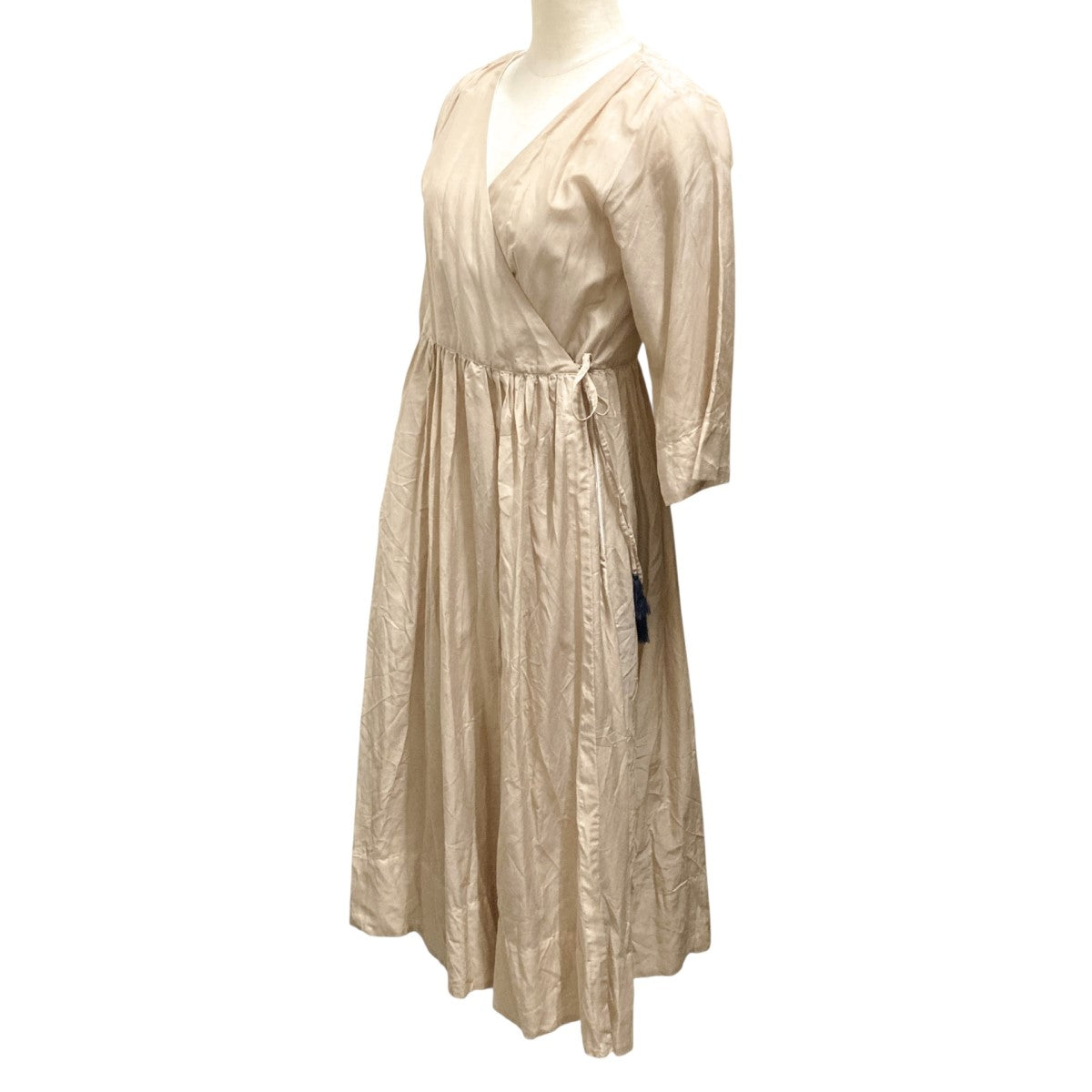 【MYLAN マイラン】フラワーリネンラップワンピース MYLAN(マイラン) CRINKLE WRAP DRESSラップワンピースMY18SS