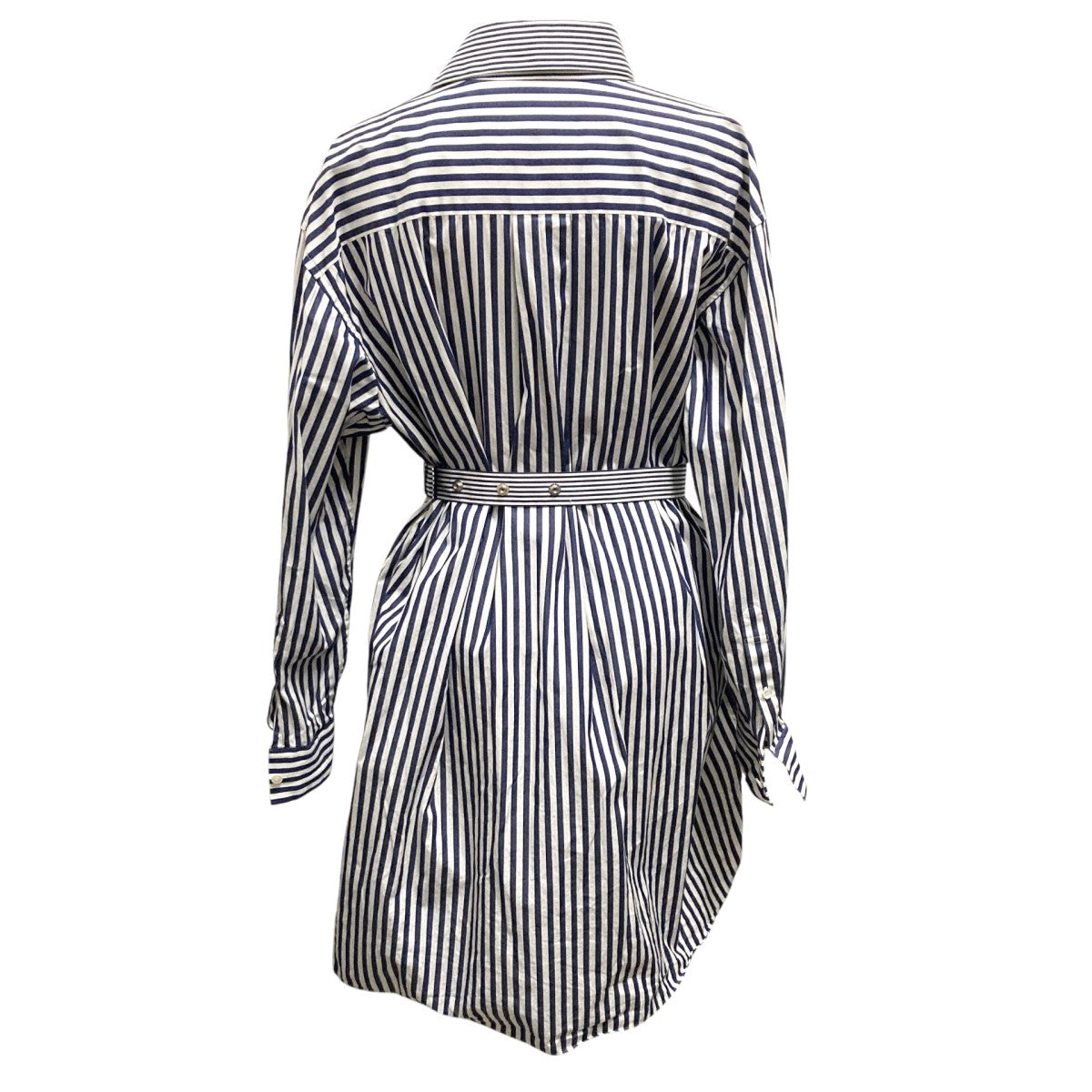sacai STRIPED POPLIN SHIRT DRESS切替ワンピース23 06529 古着・中古-2枚目のアイテム画像