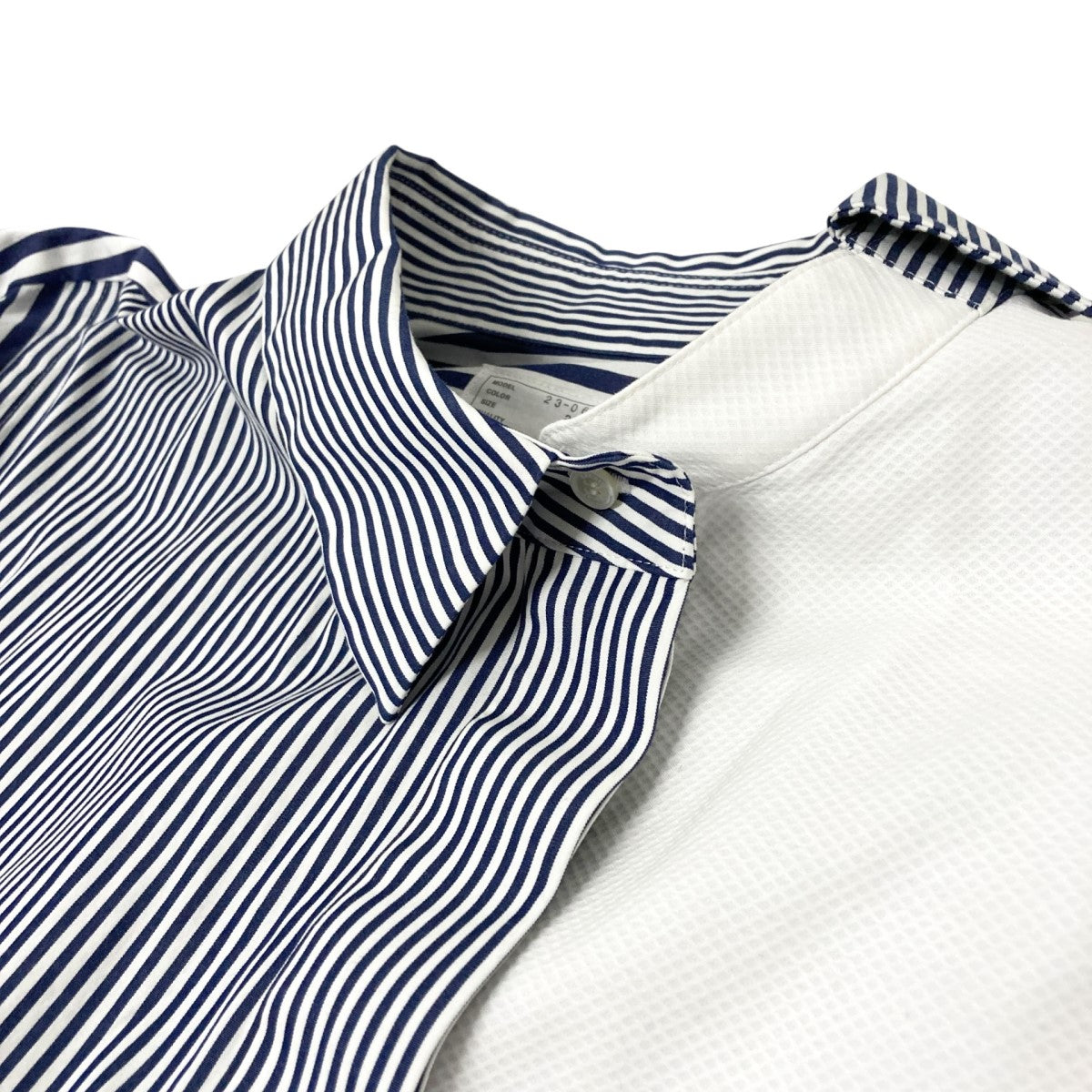 sacai STRIPED POPLIN SHIRT DRESS切替ワンピース23 06529 古着・中古-4枚目のアイテム画像