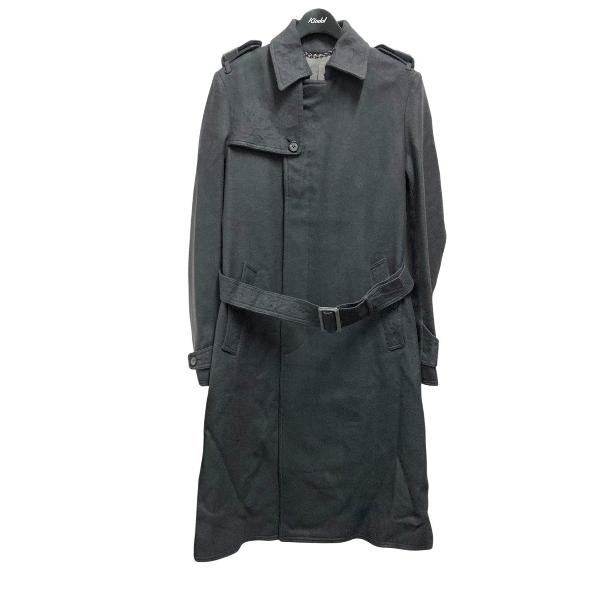 MAISON MIHARA YASUHIROユーズド加工コート ウエストベルト付 Maison MIHARA YASUHIRO - Single Draped M51Coat - シングル