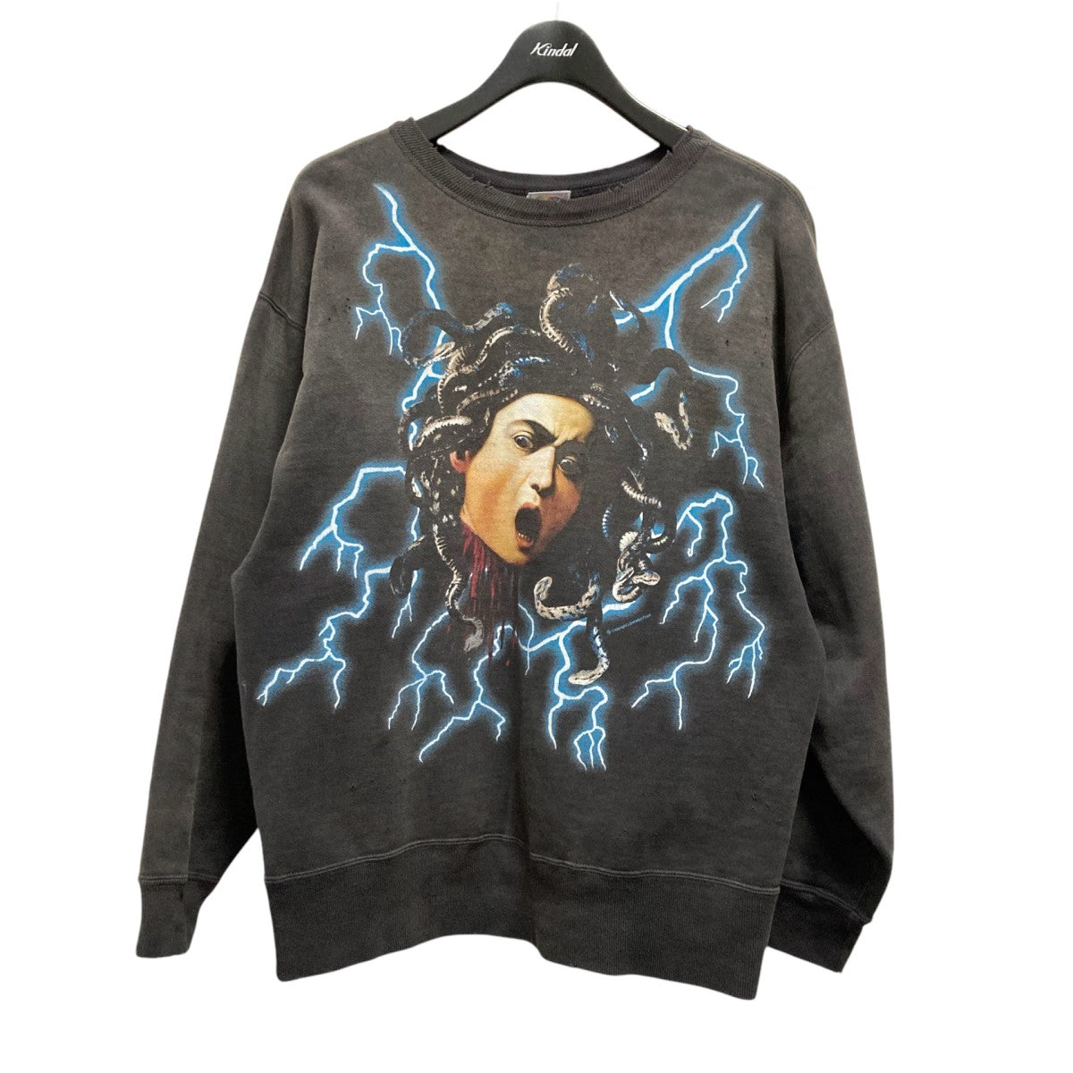 SAINT MICHAEL MEDUSA CREW SWTプリントスウェットSM YS1 0000 029 古着・中古-1枚目のアイテム画像