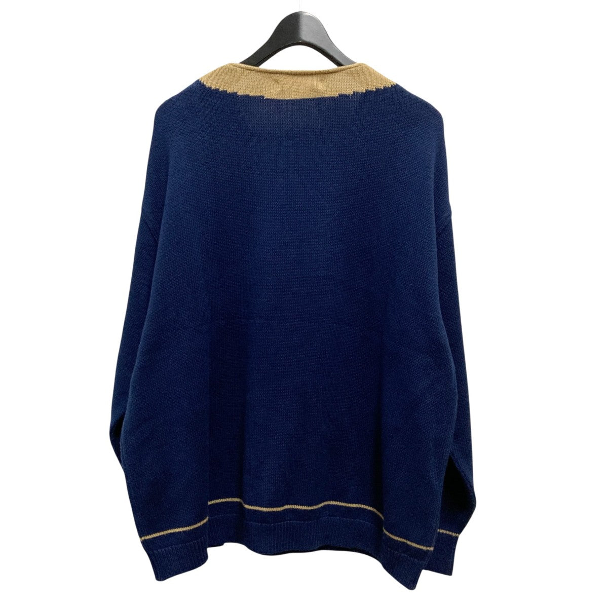 PUBLIC TOKYO OVERSIZE TILDEN KNITVネックニット600130001 古着・中古-2枚目のアイテム画像