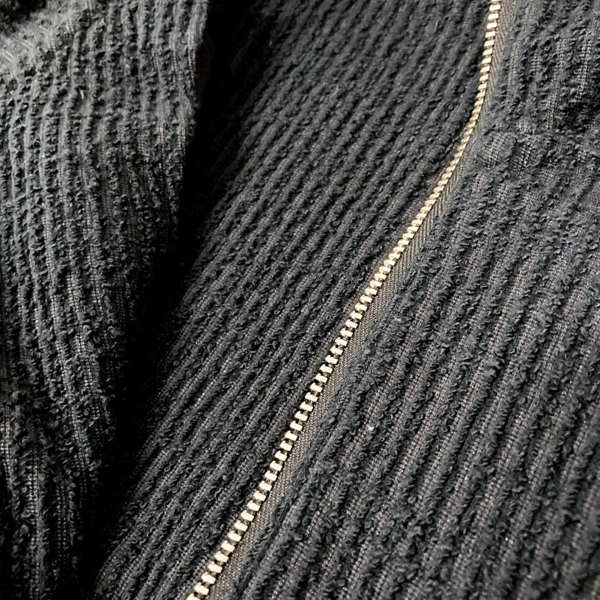 ジャケット・アウター CUT STRIPE HALF ZIP PULL OVER SHIRT ANCELLM - CUT STRIPE HALF ZIP PULL OVER SHIRT | BLACK