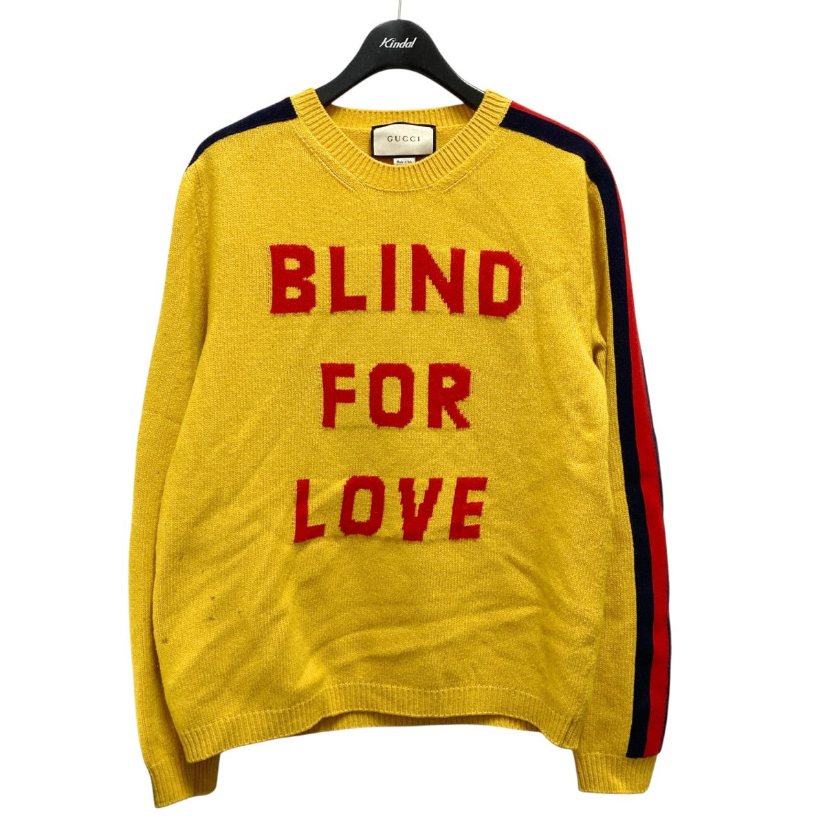 GUCCI BLIND FOR LOVEプルオーバーニット496683 X9179 古着・中古-1枚目のアイテム画像