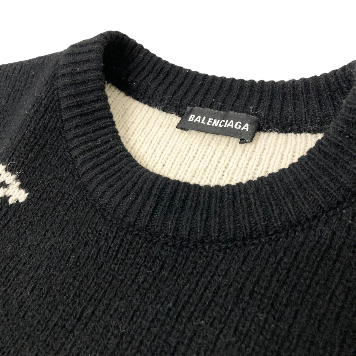 BALENCIAGA(バレンシアガ) キャメル混ロゴニット534418 534418