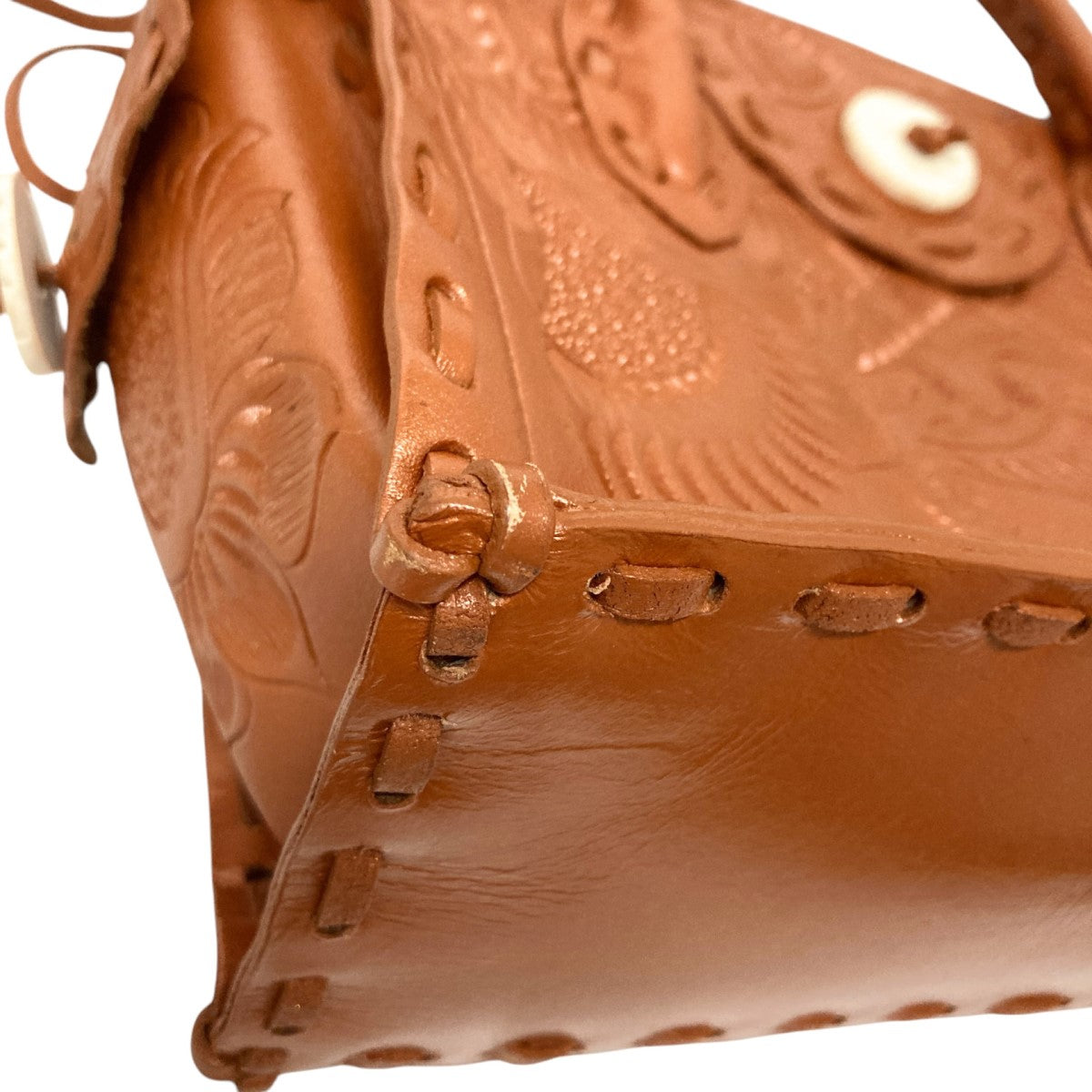GRACE CONTINENTAL CARVING TRIBESハンドバッグ 古着・中古-5枚目のアイテム画像
