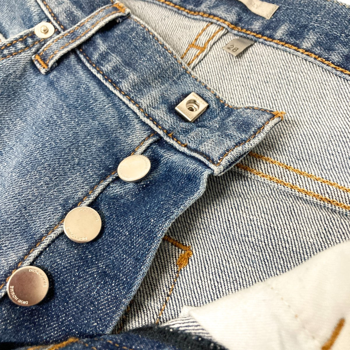 【カジュアルにこなれるダメージ加工♪】DIOR デニム タグ付き】Dior Homme ダメージ加工入りスキニーデニム 30インチ