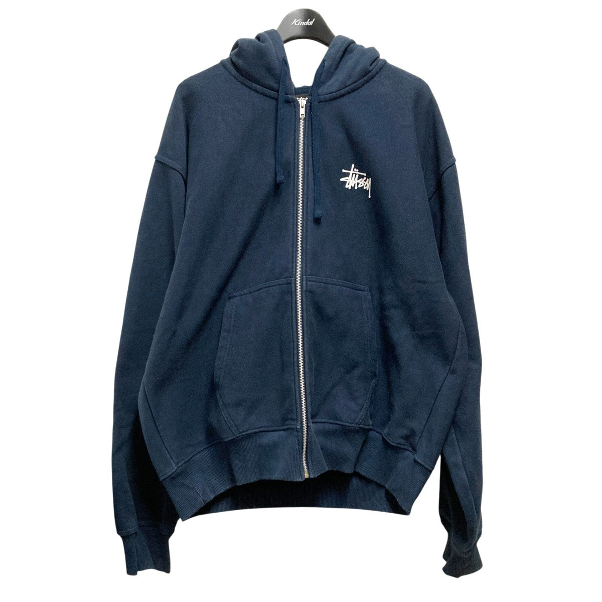 STUSSY ジップアップ　カーディガン　ネイビー stussy(ステューシー) ジップパーカーZ4000SZS23 Z4000SZS23