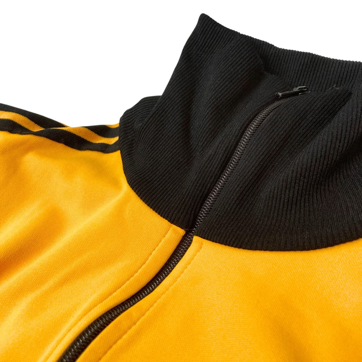 adidas トラックジャケット イエロー ブラウン 70sトレフォイル 古着 adidas(アディダス) 70sトラックジャケット イエロー×ブラック サイズ