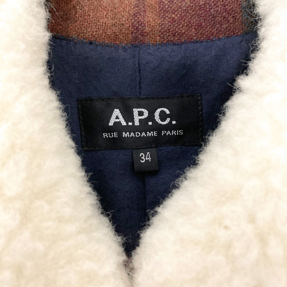 【kiさま専用】【美品】A.P.C. アーペーセー チェックブルゾン APC】【ブルガリア製】【アウター】アーペーセー『チェック柄ステン