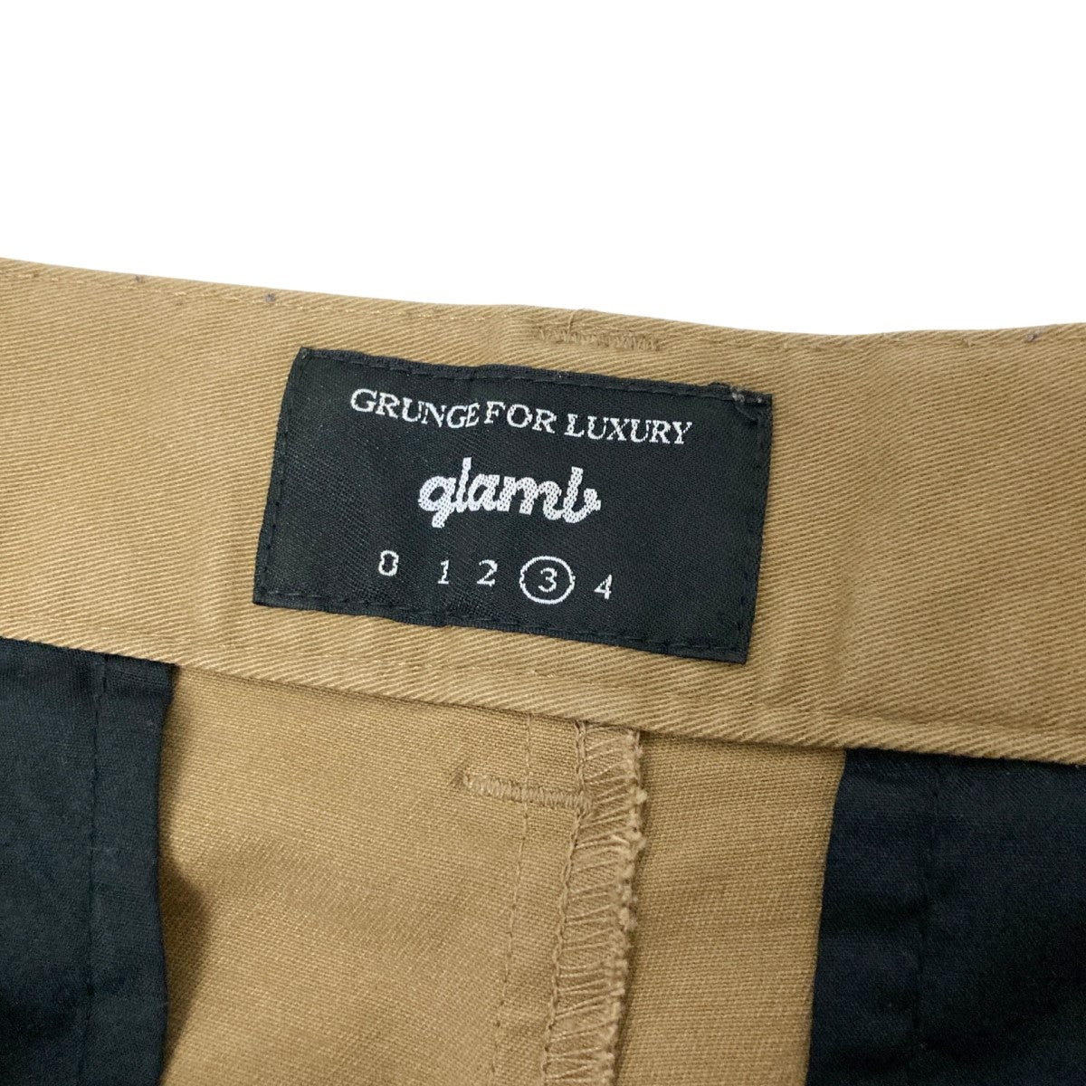glamb(グラム) Simon paraffin jodhpursコーピング加工GB0319