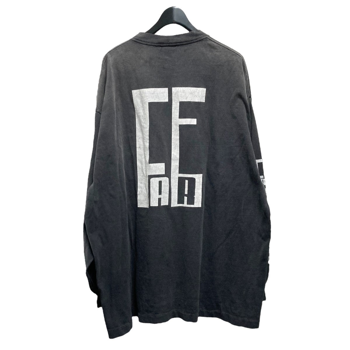 SAINT MICHAEL FG LS TEE SNT OF GODヴィンテージ加工TシャツSM HR8 0000 C02 古着・中古-2枚目のアイテム画像