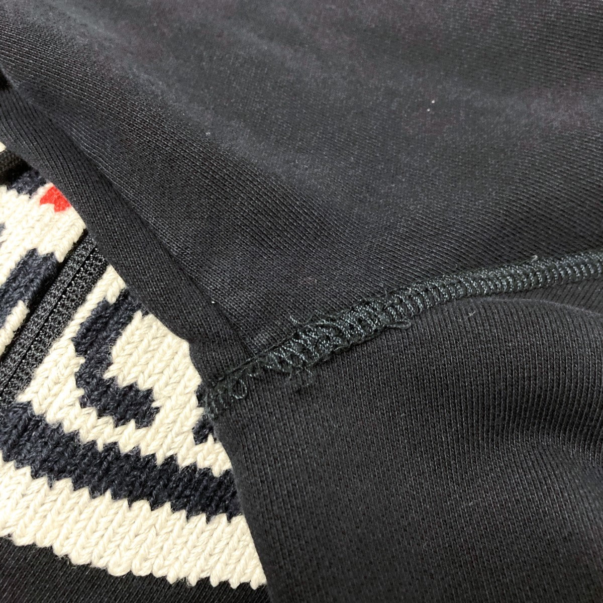 極美品✨MONCLER MAGLIA ウール切り替え　パーカー　ネイビー　S MONCLER モンクレール メンズ パーカー 091-8G00054-899YE フーディー