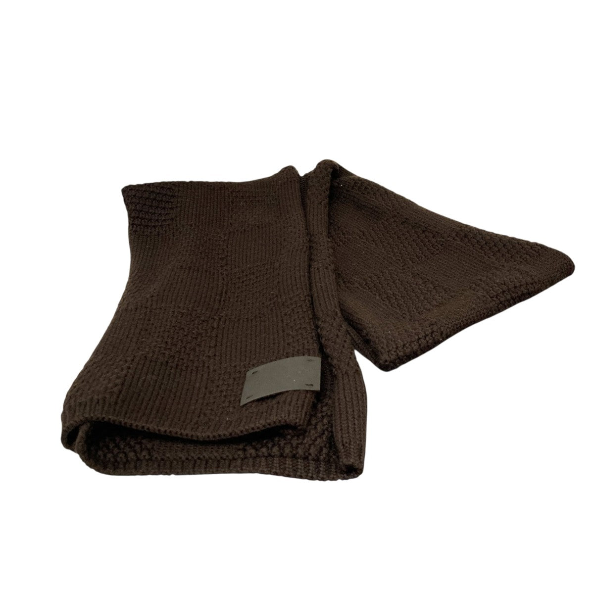 ヴィトン　エシャルプ　ダミエ　ブラウン　ブロック　ロングマフラー　ピュアウール LOUIS VUITTON(ルイヴィトン) エシャルプダミエウールマフラー402775