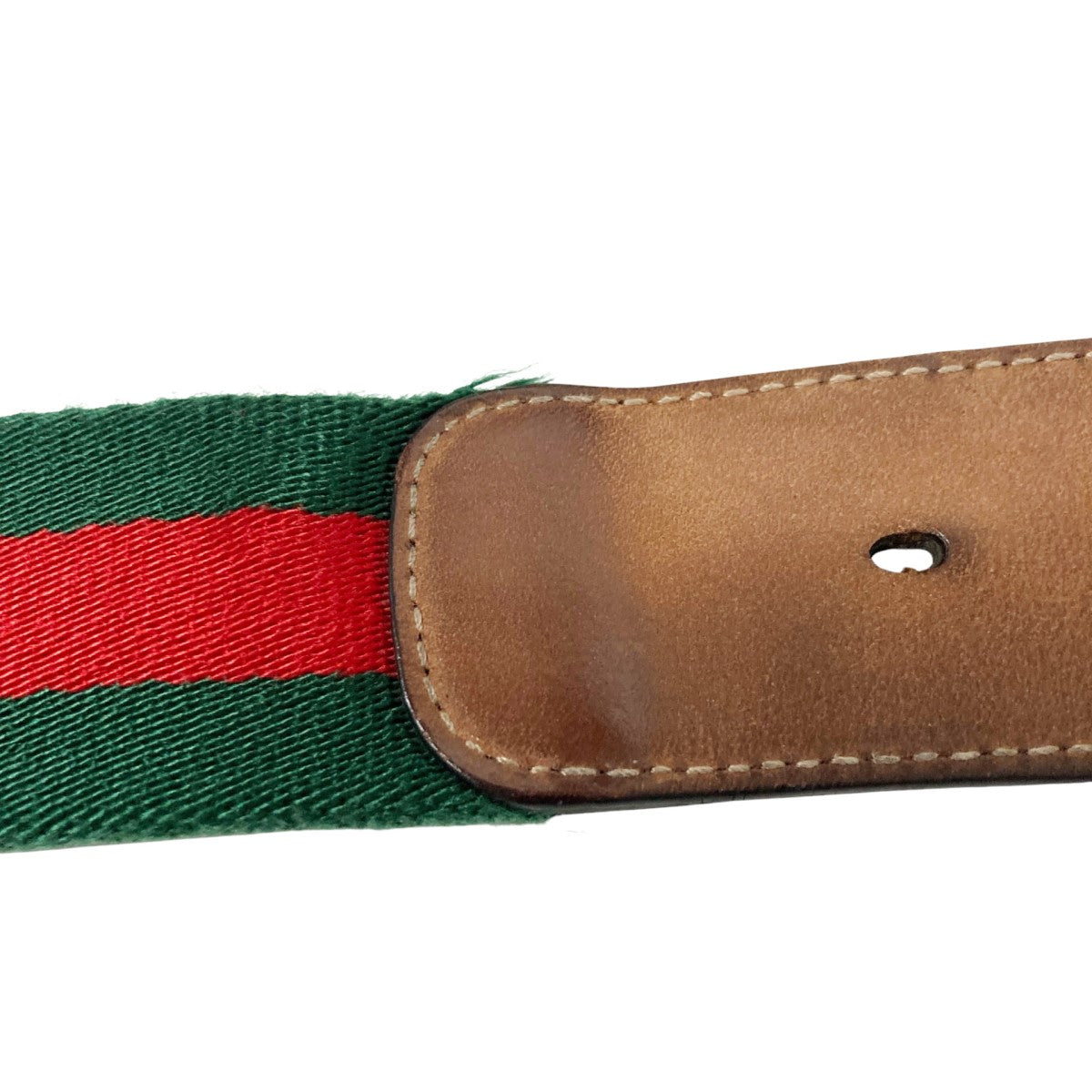 グッチ ベルト ウェブライン 100サイズ Gバックル GUCCI グリーン