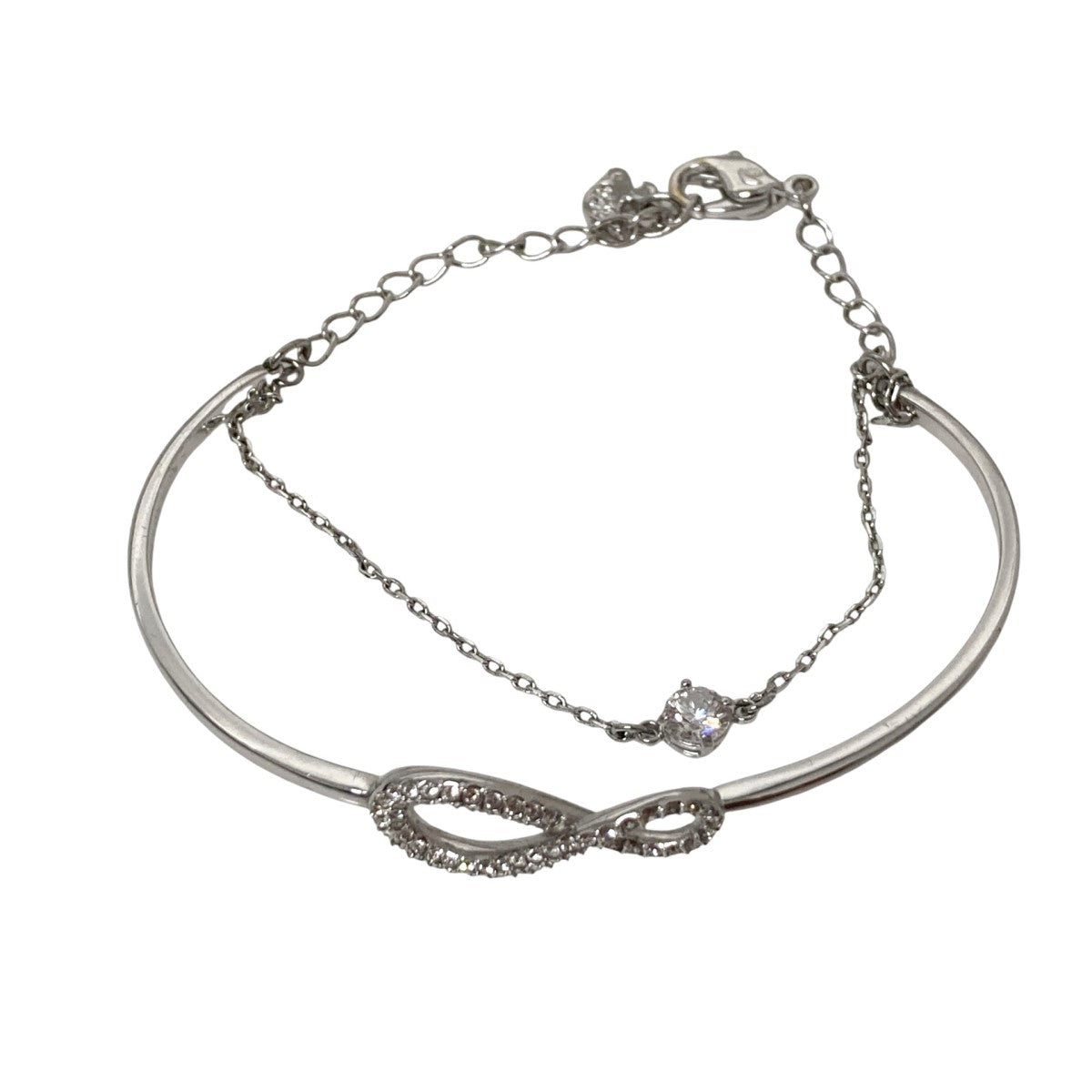 SWAROVSKI INFINITYクリスタルバングル 古着・中古-2枚目のアイテム画像