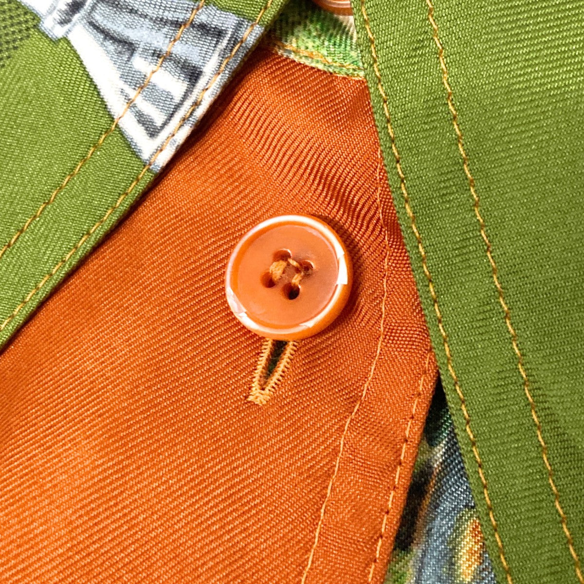 HERMES 総柄シャツ 古着・中古-6枚目のアイテム画像