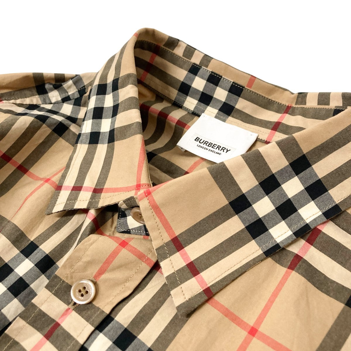 BURBERRY(バーバリー) チェックシャツ8038521 8038521 ベージュ サイズ 