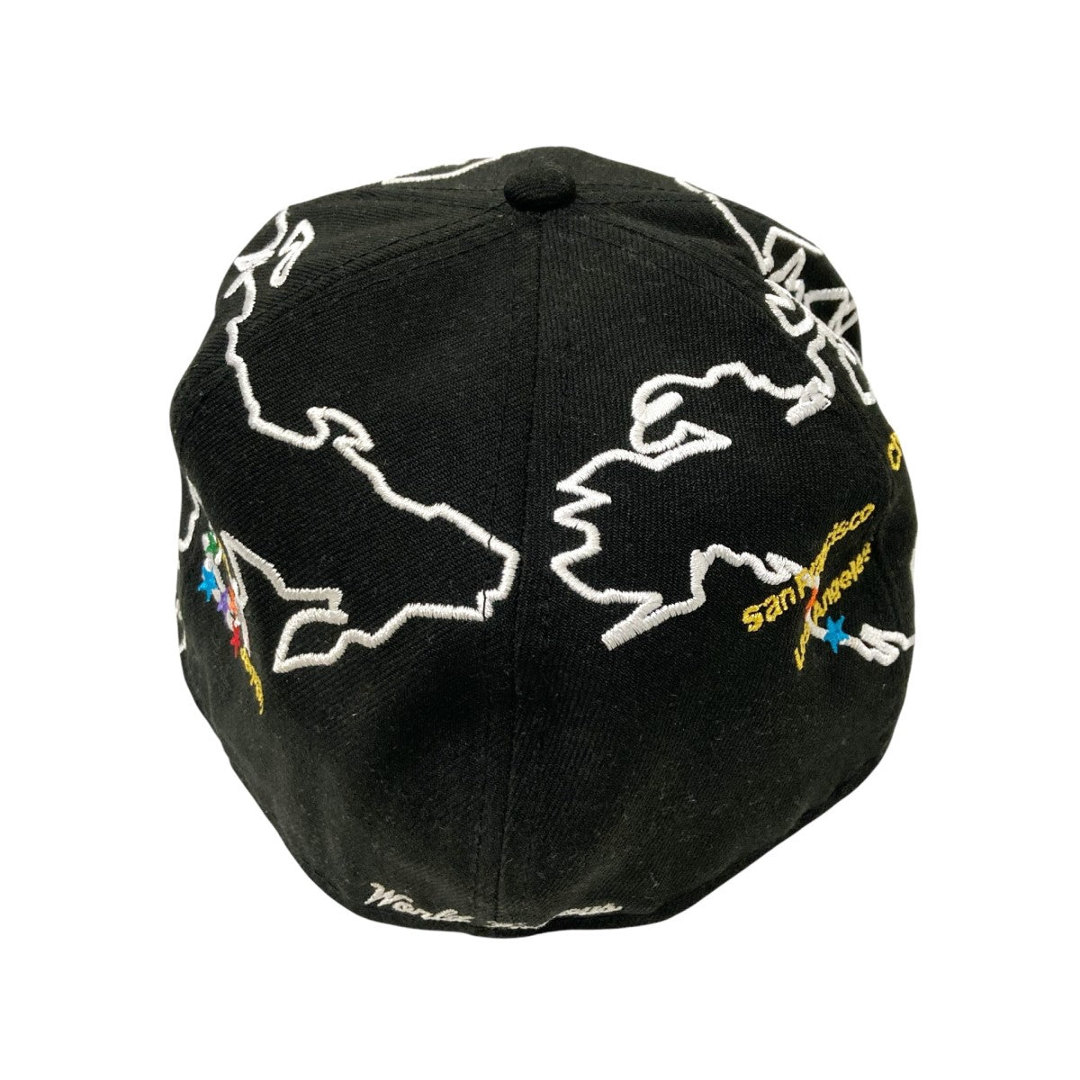 Supreme×New Era 23AWWorldwide Box Logo New Era Hat刺繍