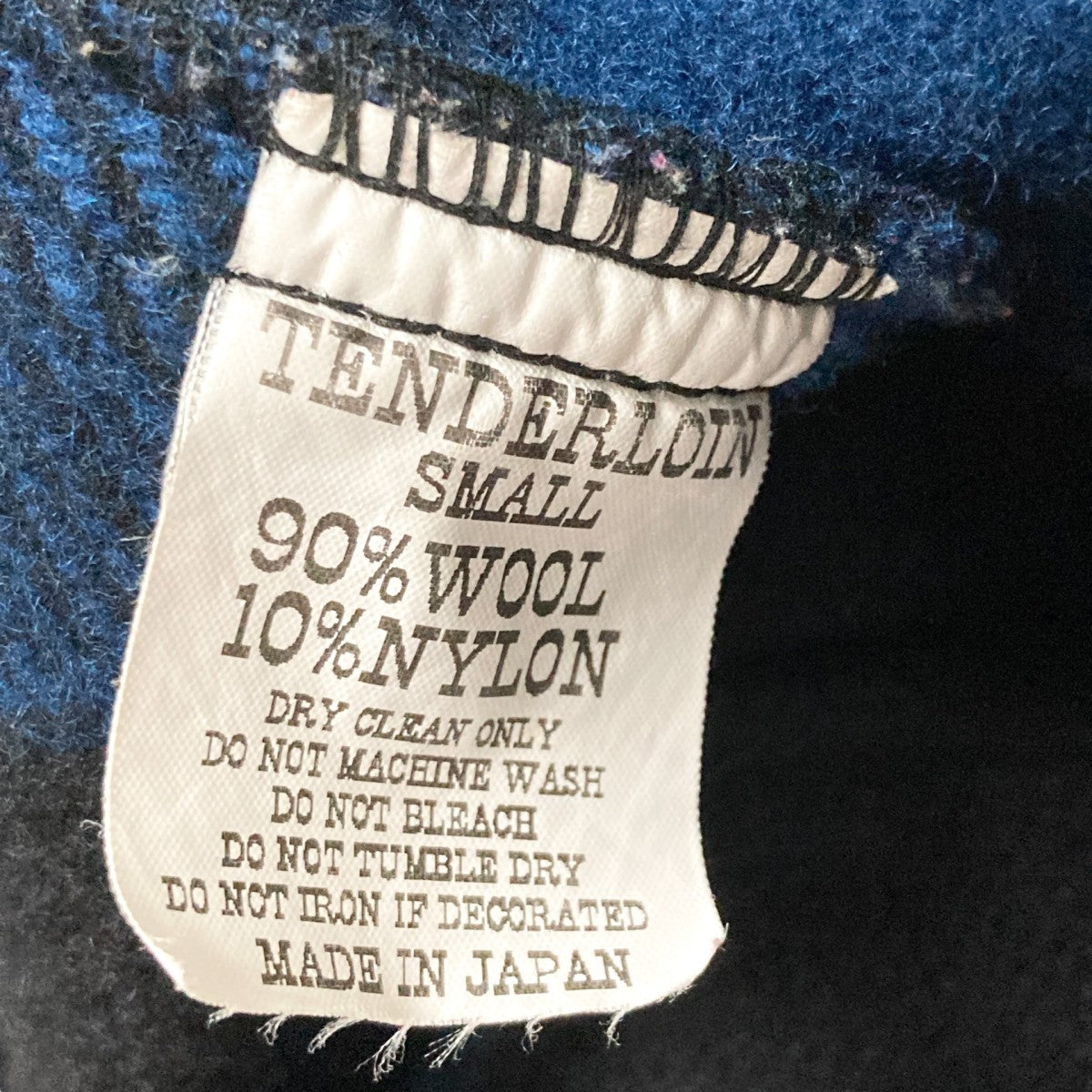 TENDERLOIN(テンダーロイン) チェックジャケット ブルー×ブラック