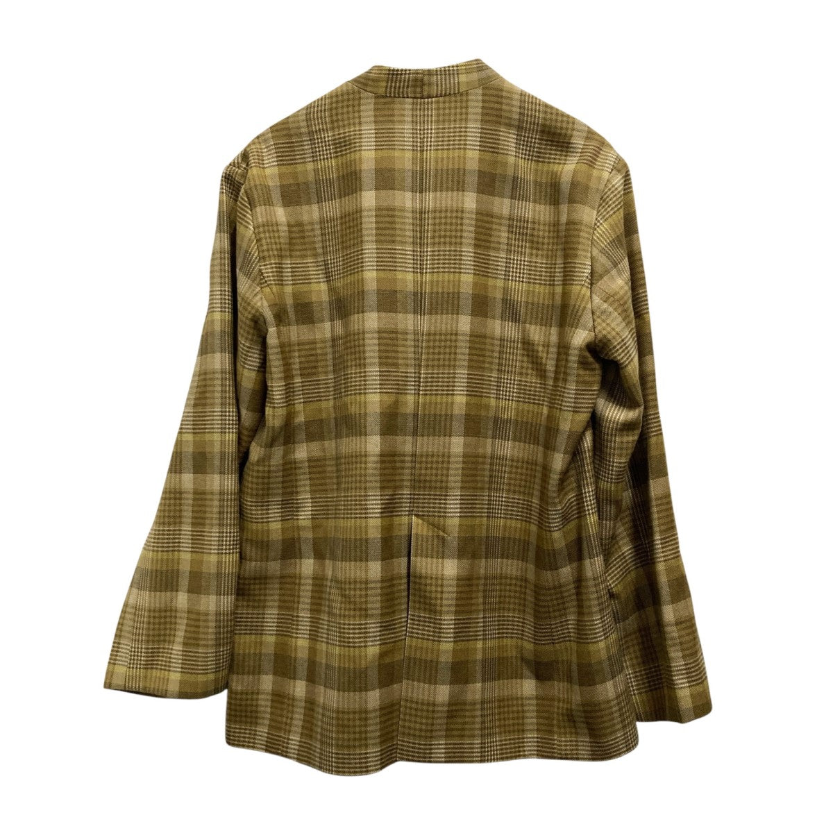 CREOLME チェックノーカラージャケット600 0221004 古着・中古-2枚目のアイテム画像