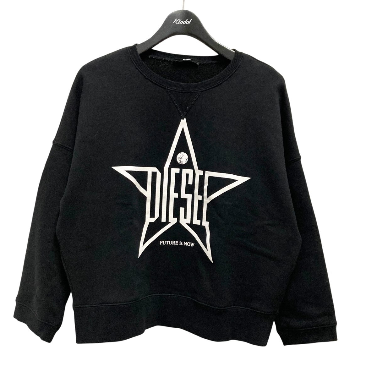極美品✨ DIESEL ディーゼル メッシュ ブラック スウェット ☆未使用品☆DIESELディーゼル ブラック黒 フリーサイズ