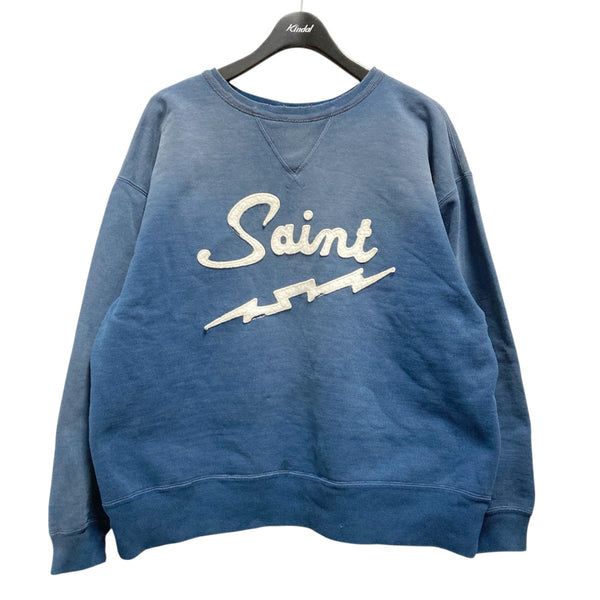 saintmichaelスウェット イラスト付き淡い青色トレーナー saintmichaelスウェット イラスト付き淡い青色トレーナー 【公式通販】