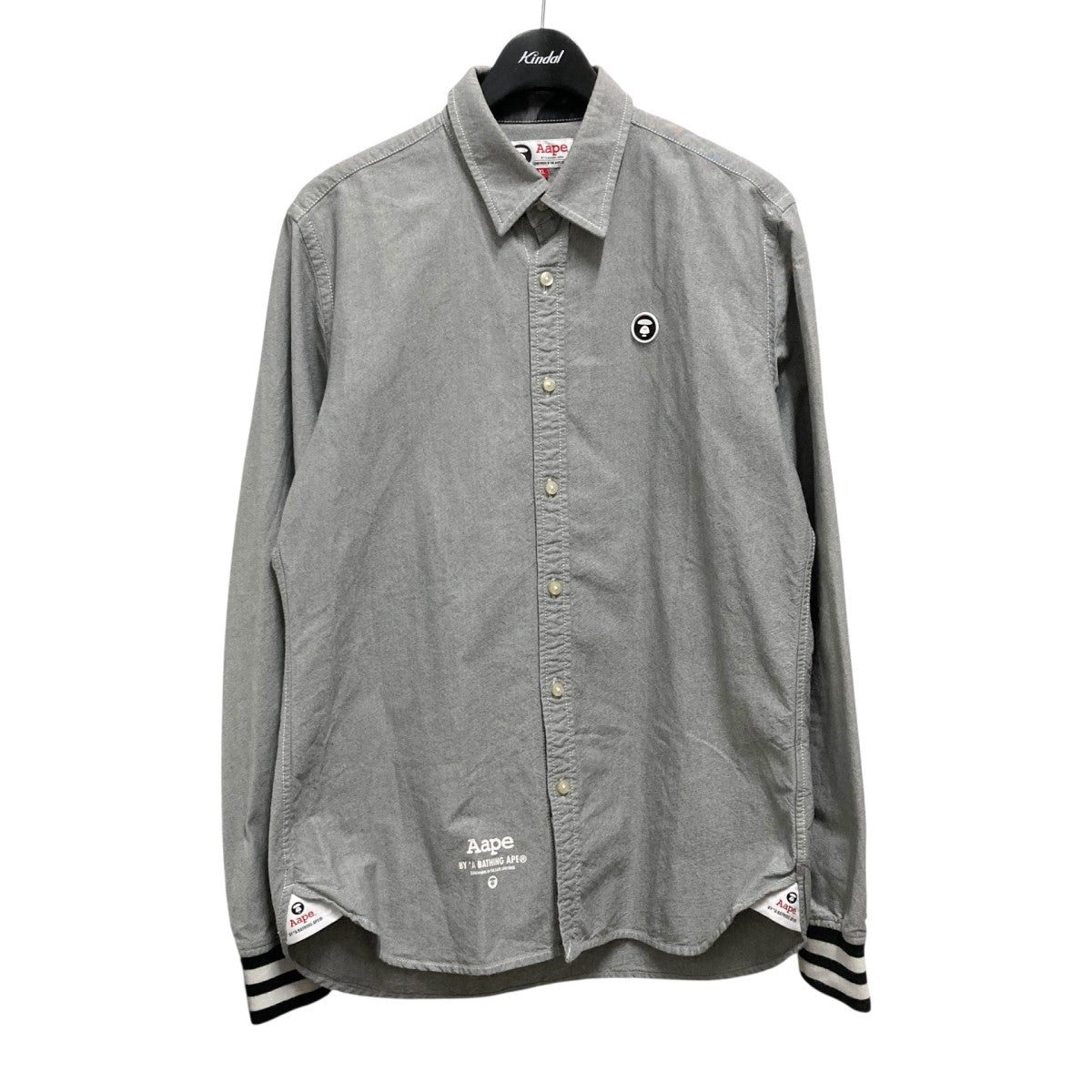 美品★ A Bathing Ape 長袖シャツ パーカ AAPE BY A BATHING APE(エーエイプバイアベイシングエイプ) 長袖