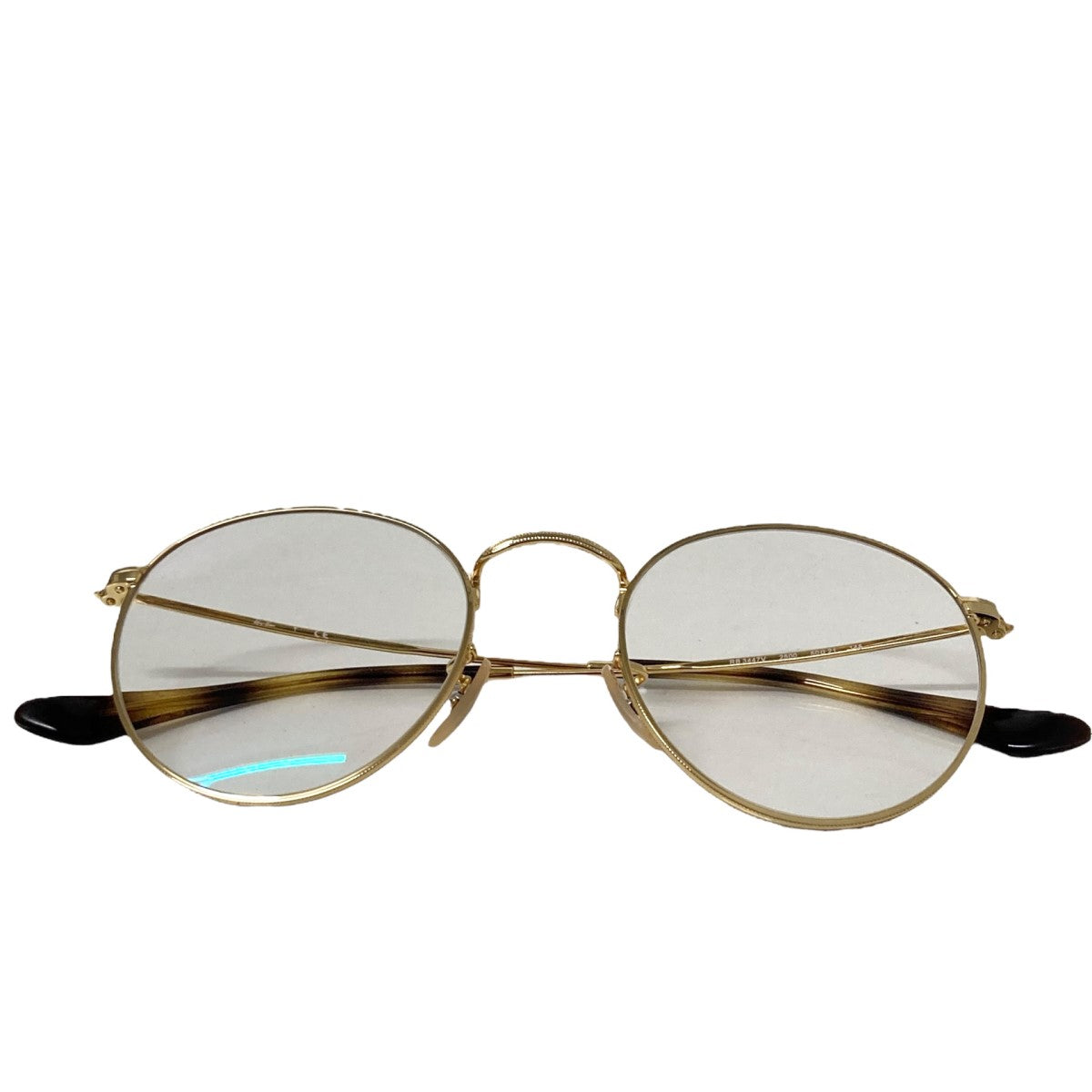 NEW Ray Ban RB3447V 2730 Unisex Matte Gold Round Eyeglasses