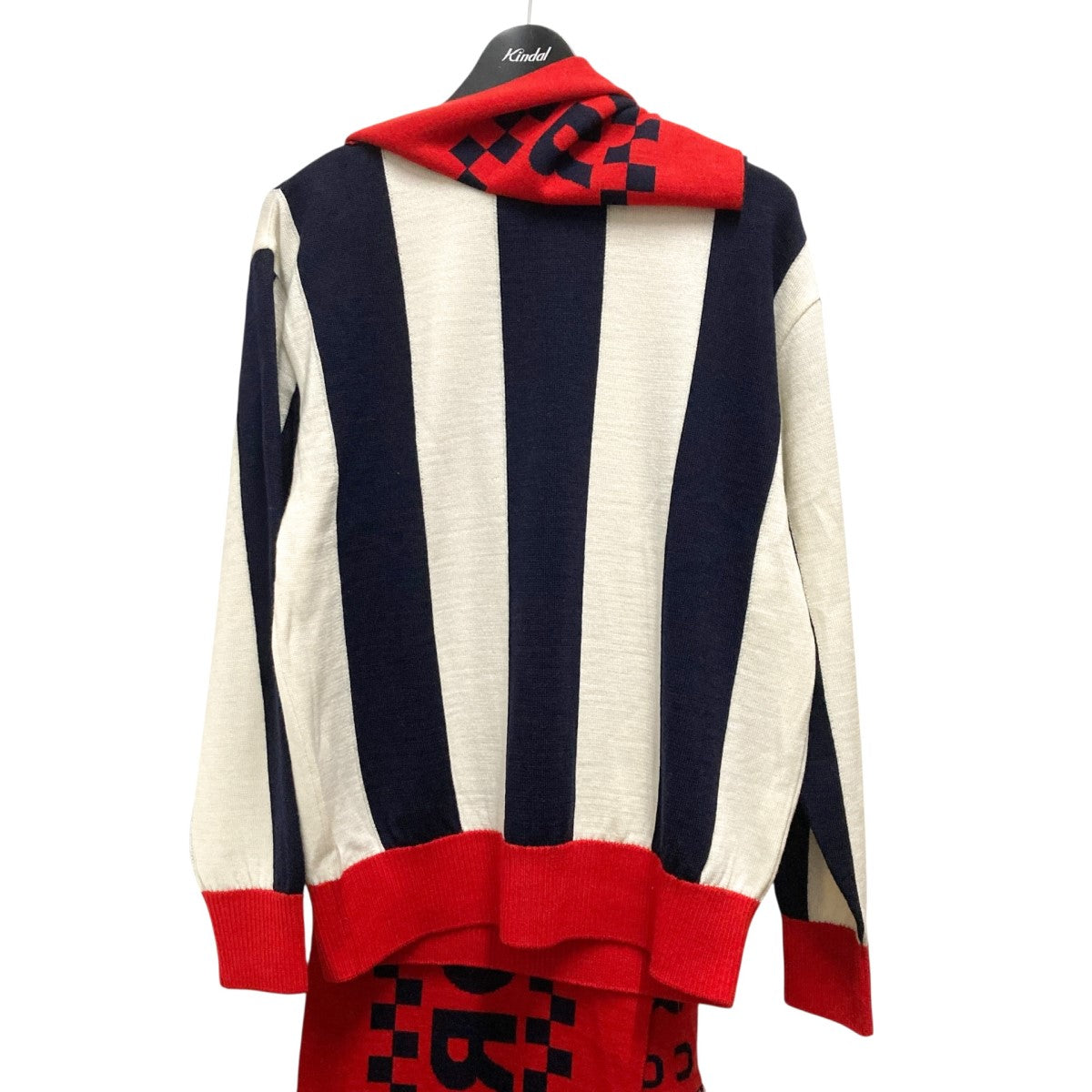 COGNOMEN FOOTBALL SCARF KNITマフラードッキングニットGLORY KN U03 古着・中古-3枚目のアイテム画像