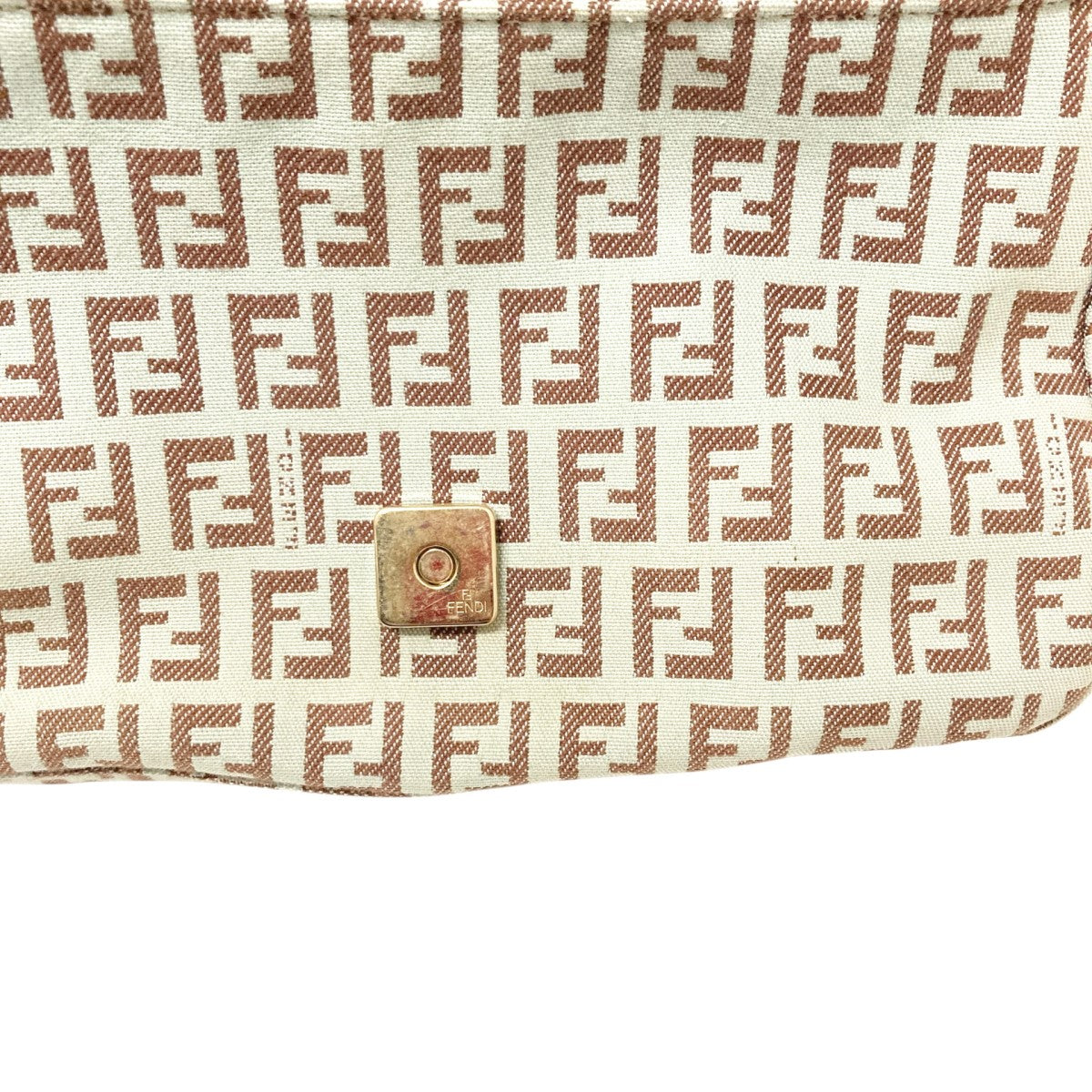 【★タグ付き★】FENDI フェンディ　ズッカ　アイボリー　ミニ　マンマバケット フェンディ FENDI ズッカ チェーン マンマバケット ミニ