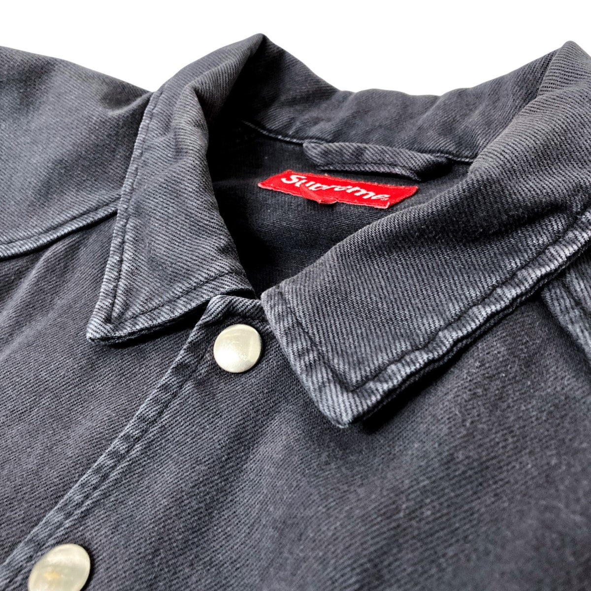 Supreme(シュプリーム) snap front twill jacketデニム
