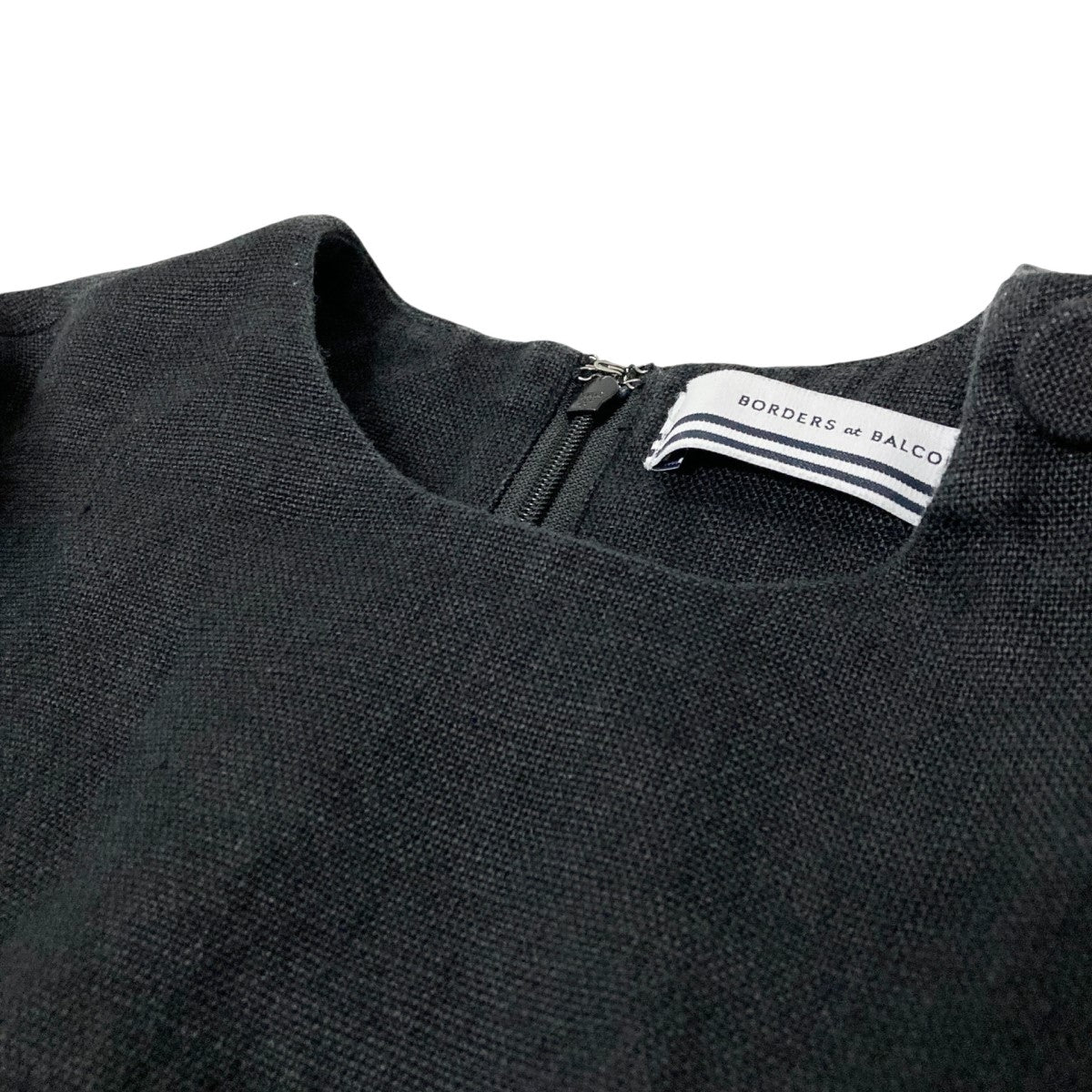 ボーダーズアットバルコニー BORDERS AT BALCONY リネンブラウス BD2211 3C 22 ブラック サイズ：38 楽天市場】【中古】BORDERS AT BALCONY リネンブラウス BD2211