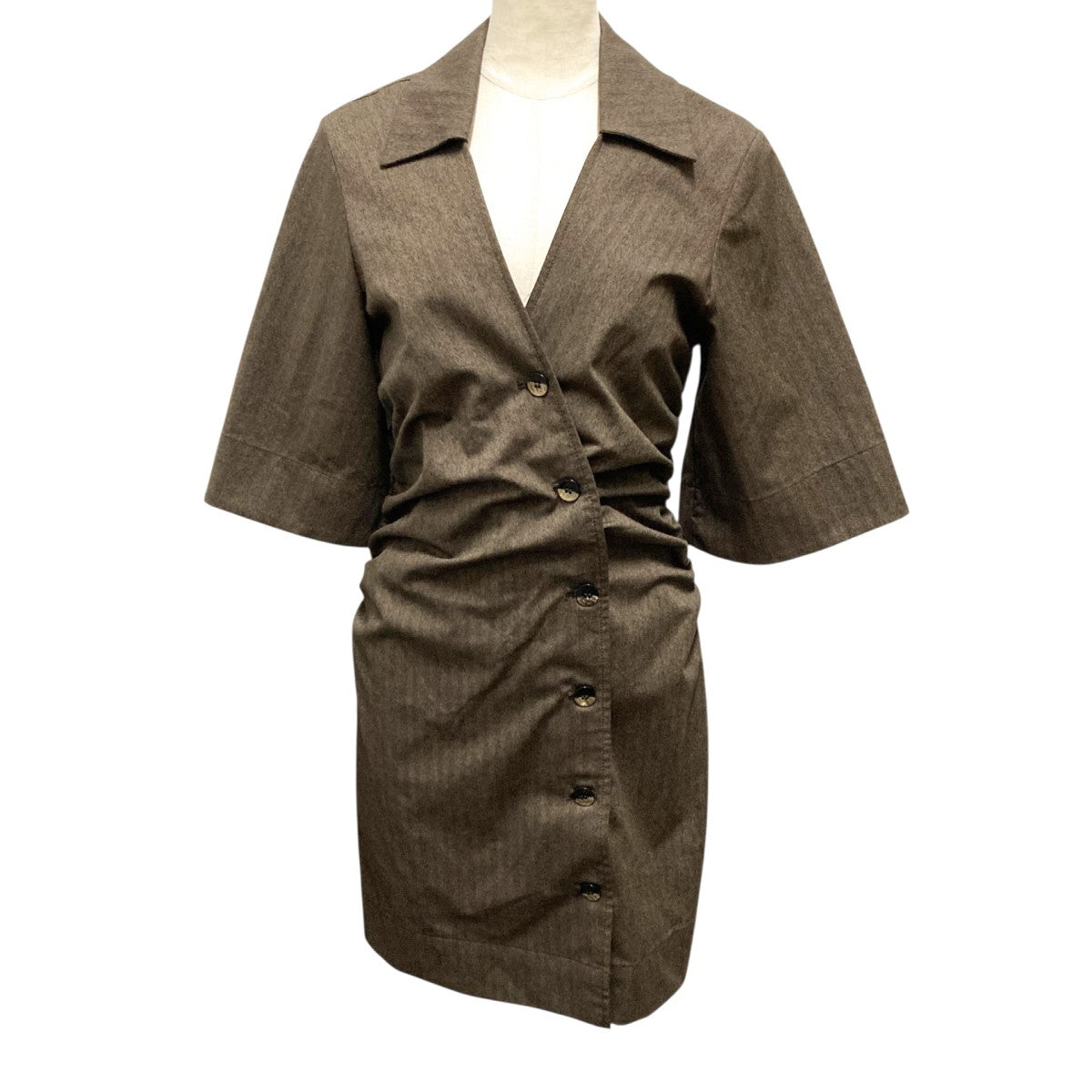 女の子向けプレゼント集結 Suiting Drapey Ganni(ガニー) Gathered Dressジャケット Mini ジャケット・アウター