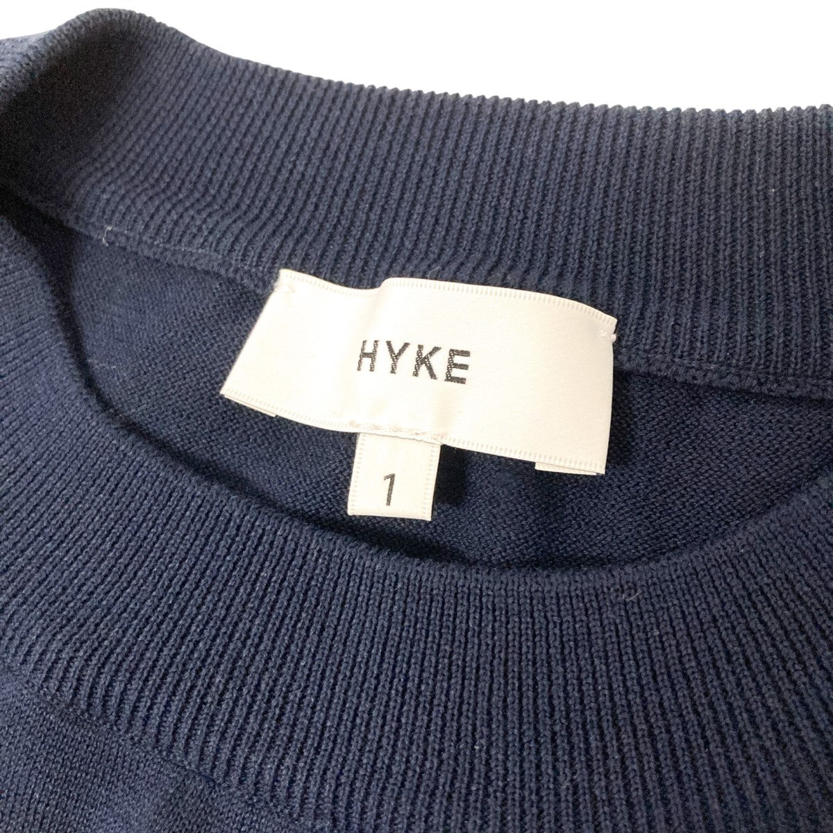 HYKE(ハイク) レイヤード風ニット221 11272 221 11272 ネイビー