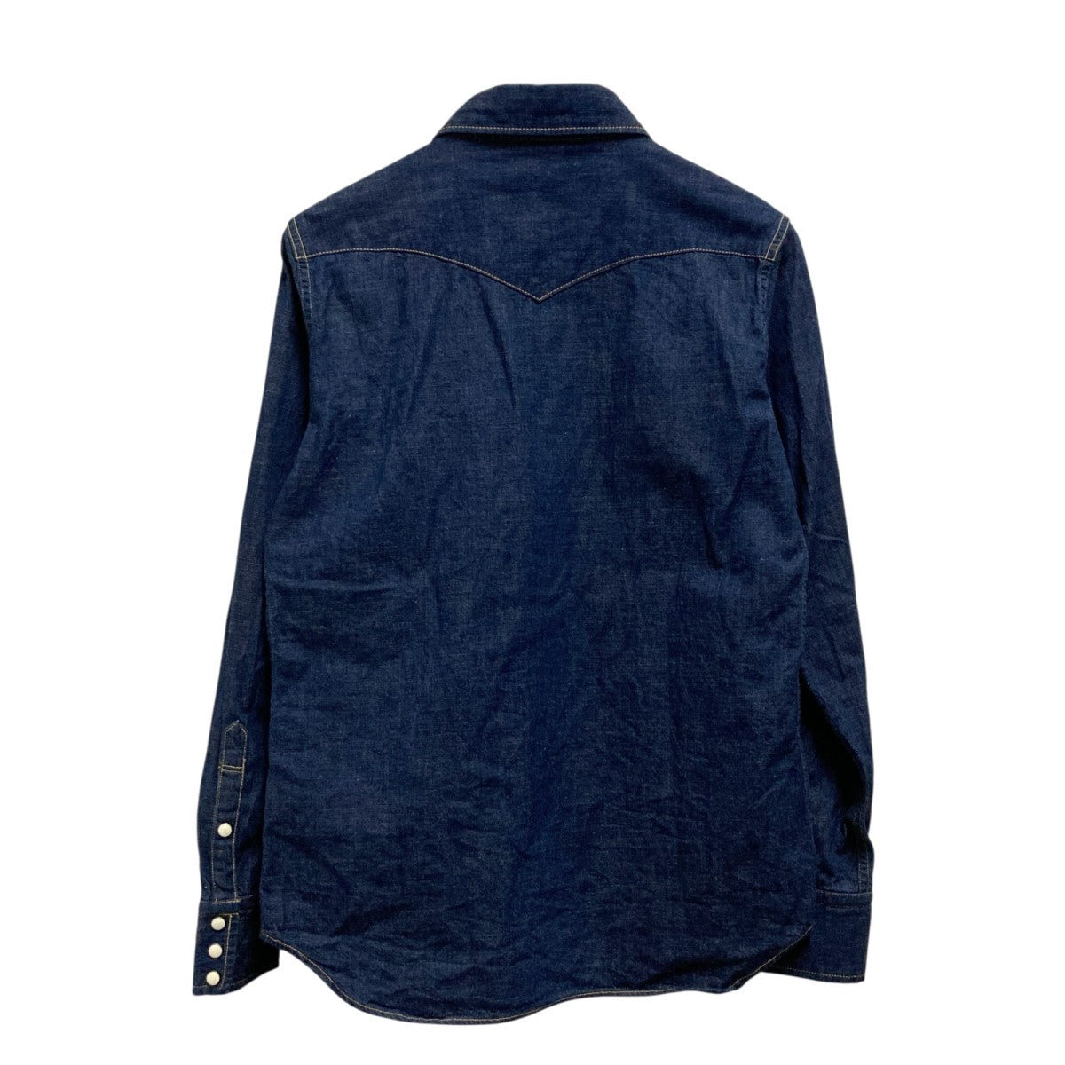 sandro ダークブルー デニムシャツ　M sandro ダークブルー デニムシャツ M