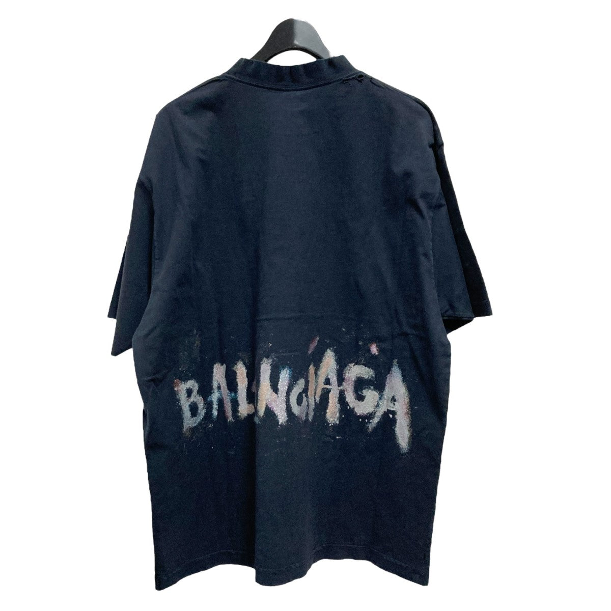 BALENCIAGA Medium Fit T Shirtダメージ加工Tシャツ764235 TSVD5 古着・中古-2枚目のアイテム画像