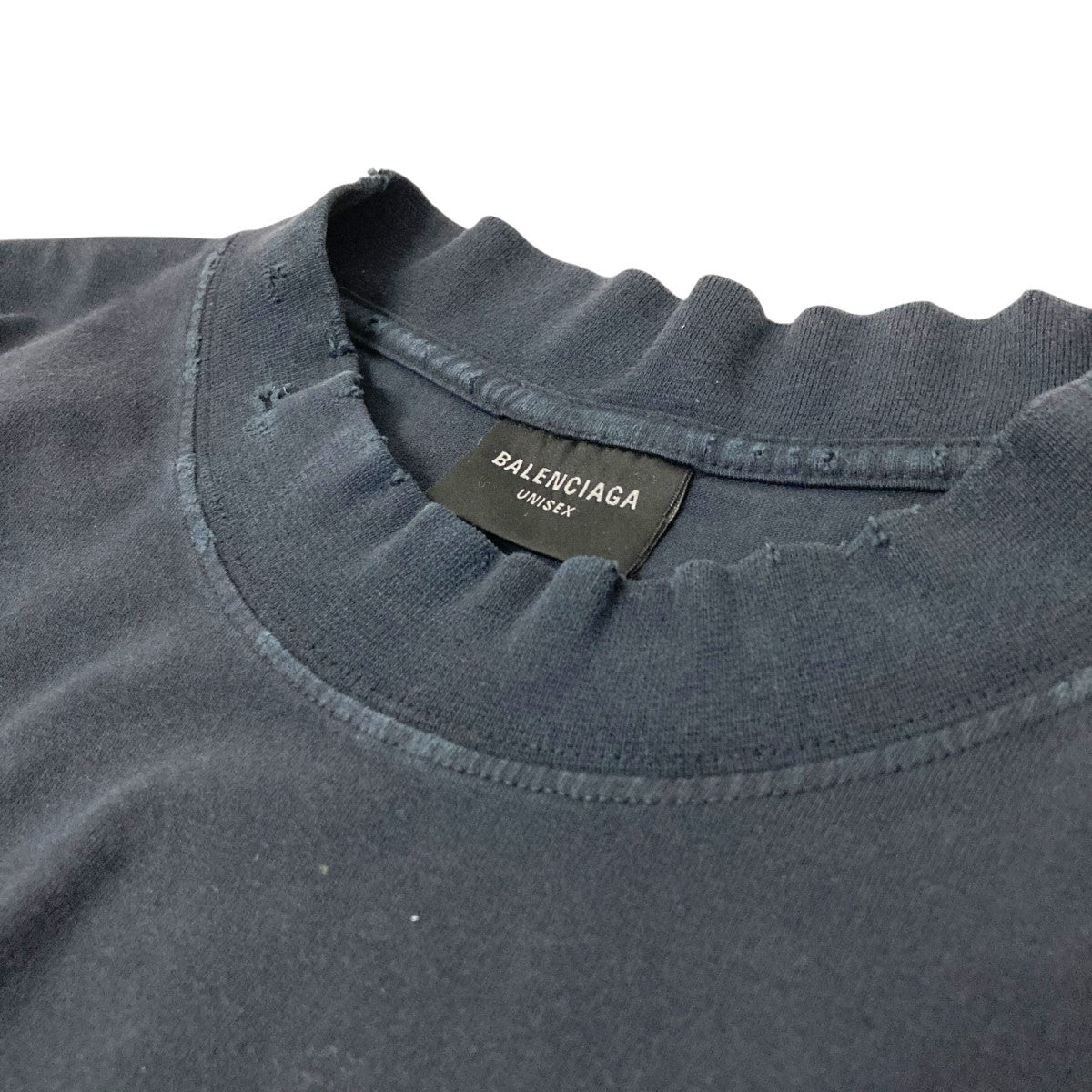 BALENCIAGA Medium Fit T Shirtダメージ加工Tシャツ764235 TSVD5 古着・中古-3枚目のアイテム画像
