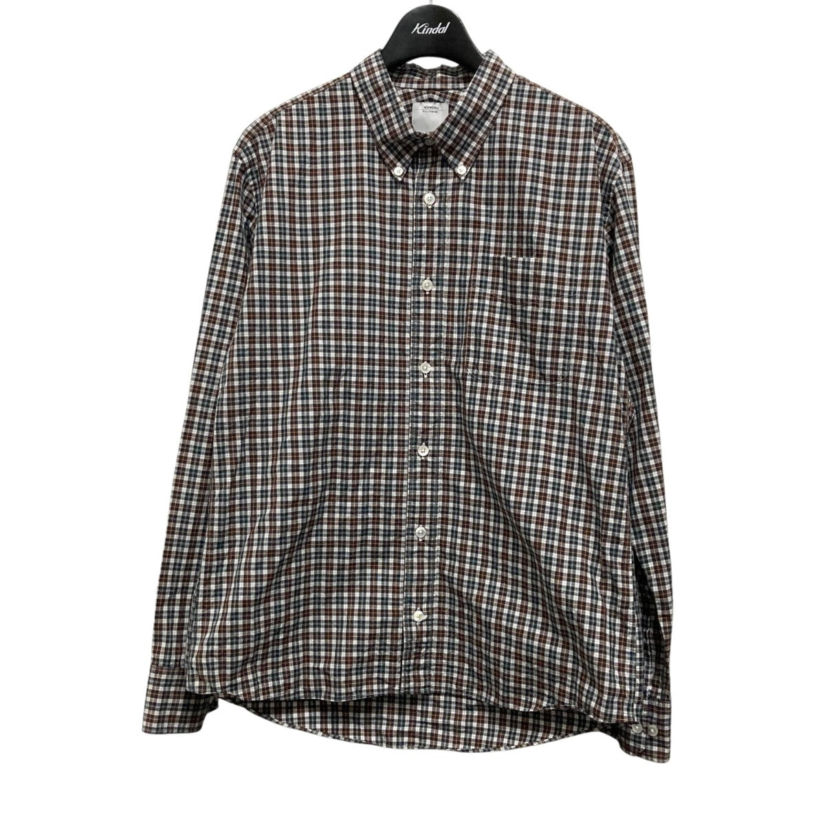 VISVIM(ビズビム) チェックシャツ ブラウン×グリーン×ホワイト