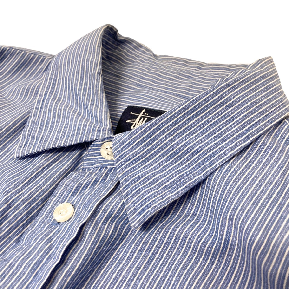 STUSSY ステューシー シャツ 長袖 メンズ Big Button Stripe