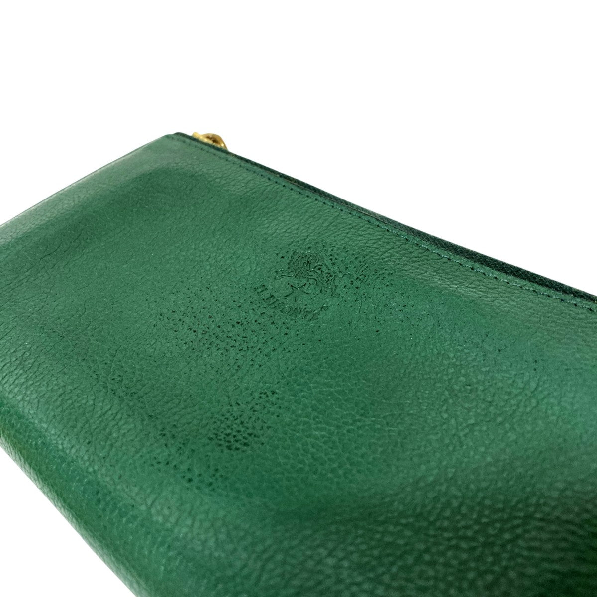 IL BISONTE(イルビゾンテ) ラウンドジップ長財布 グリーン｜【公式