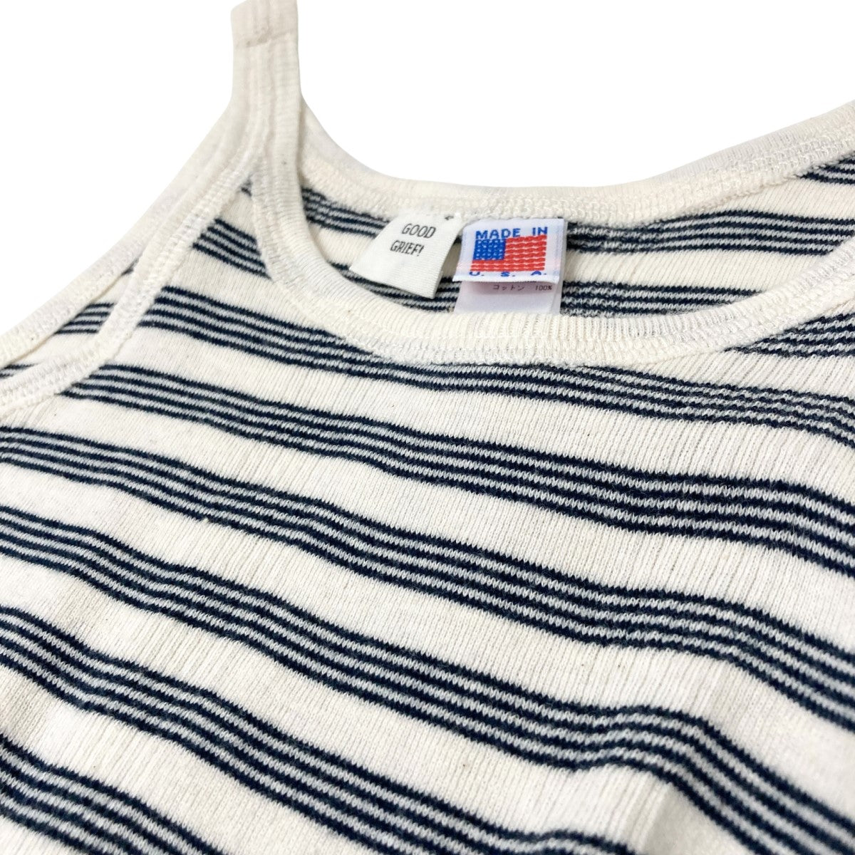 グッド グリーフ GOOD GRIEF! BORDER TANK TOP ボーダー キャミソール 25 070 570 0033 1 0 アイボリー× GOOD GRIEF!(グッド グリーフ) BORDER TANK TOPボーダー