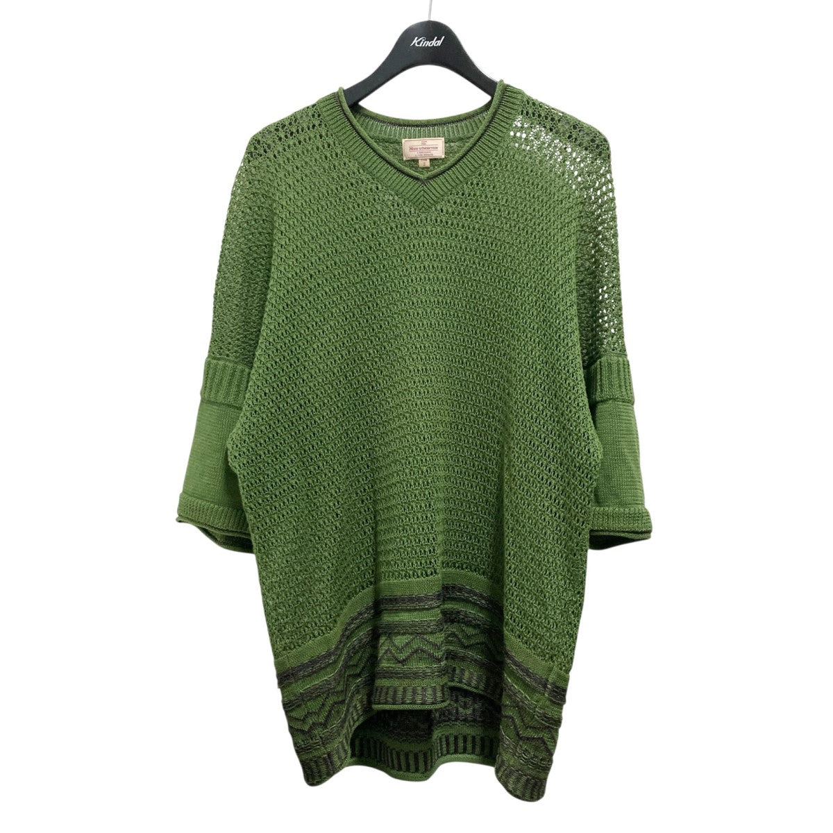 NEZU YOHINTEN TROPICAL GUERNSEY KNIT半袖ニット100324 古着・中古-1枚目のアイテム画像