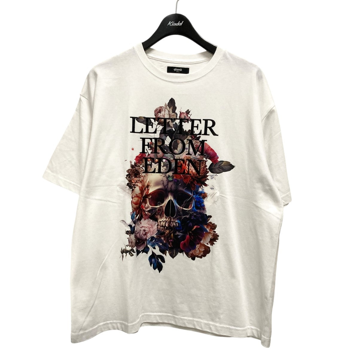 glamb Skull Flower T ShirtプリントTシャツGB0324 CS05 古着・中古-1枚目のアイテム画像