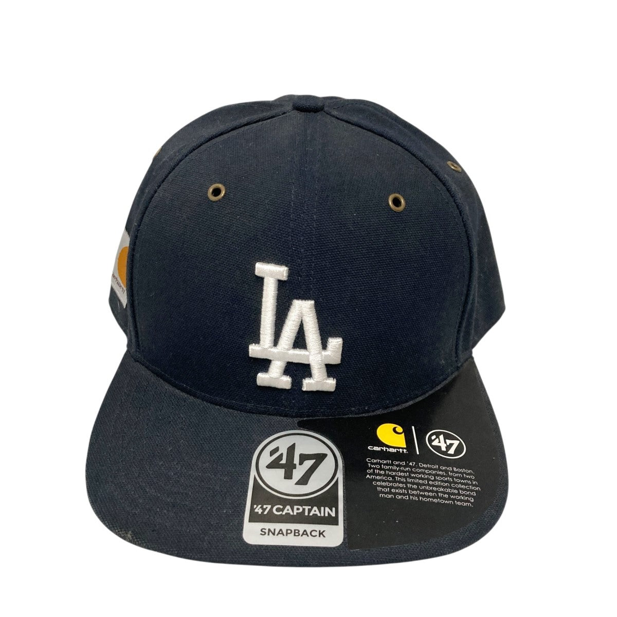 Carhartt LAロゴ ネイビーキャップ 47BRAND×CarHartt ロゴ刺繍キャップ ネイビー｜【公式】カインド