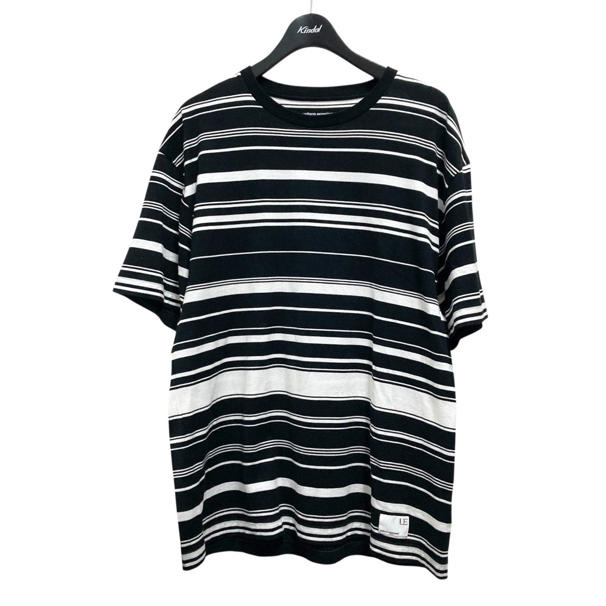 uniform experiment 25SSBORDER LOOSE S S TEEボーダー半袖TシャツUE 250034 古着・中古-1枚目のアイテム画像