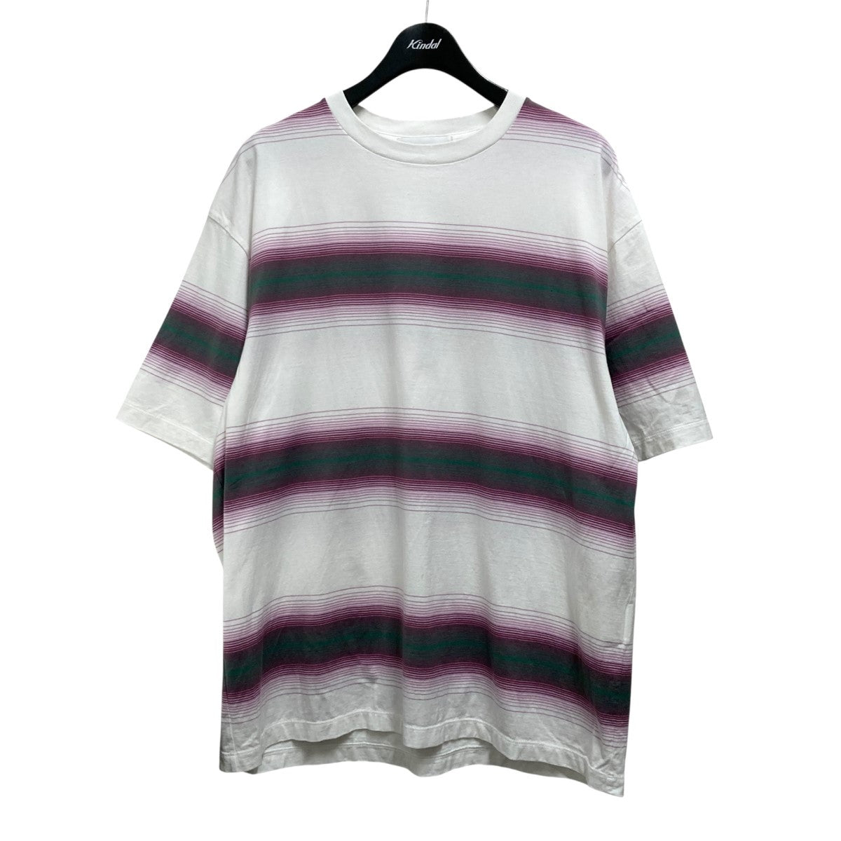 unused アンユーズド オーバーサイズ ボーダーT 3 UNUSED(アンユーズド) / オーバーサイズTシャツ/3/コットン/RED